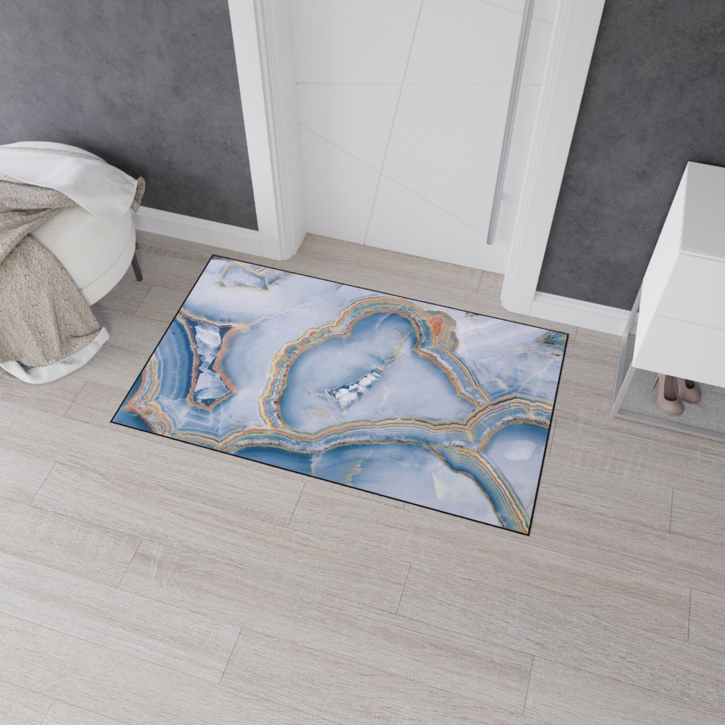 Decorative Heavy Duty Non-Slip Floor Mat Stylish Design Perfect for Entryway Kitchen Décor Garage Rug Coffee Bar Bathroom Floor Door Mat