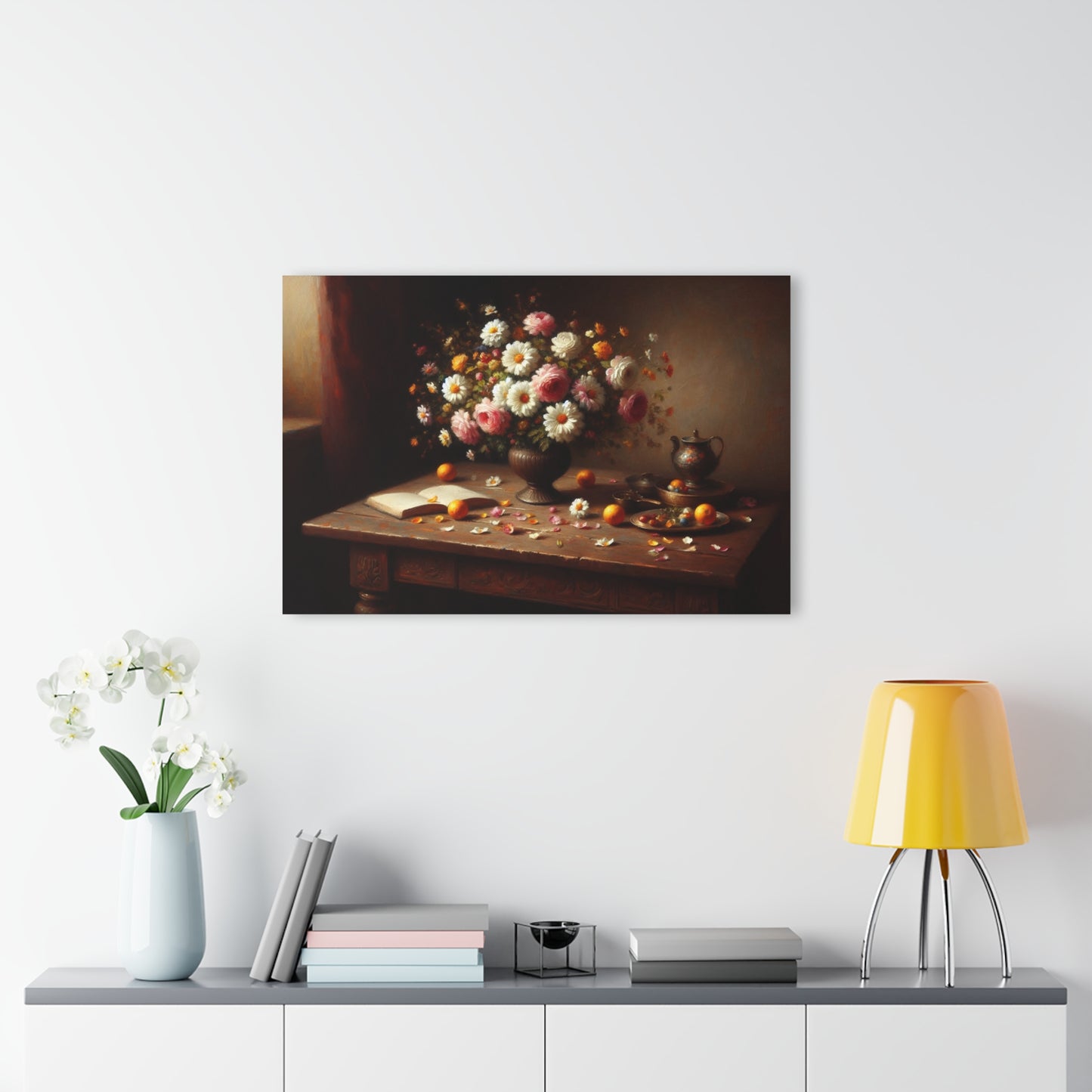 Large Floral Design Acrylic Print with French Cleat Nature Lover Wall Art Flower Lover Gift Poppy Flower Artwork Modern Garden Home Decor