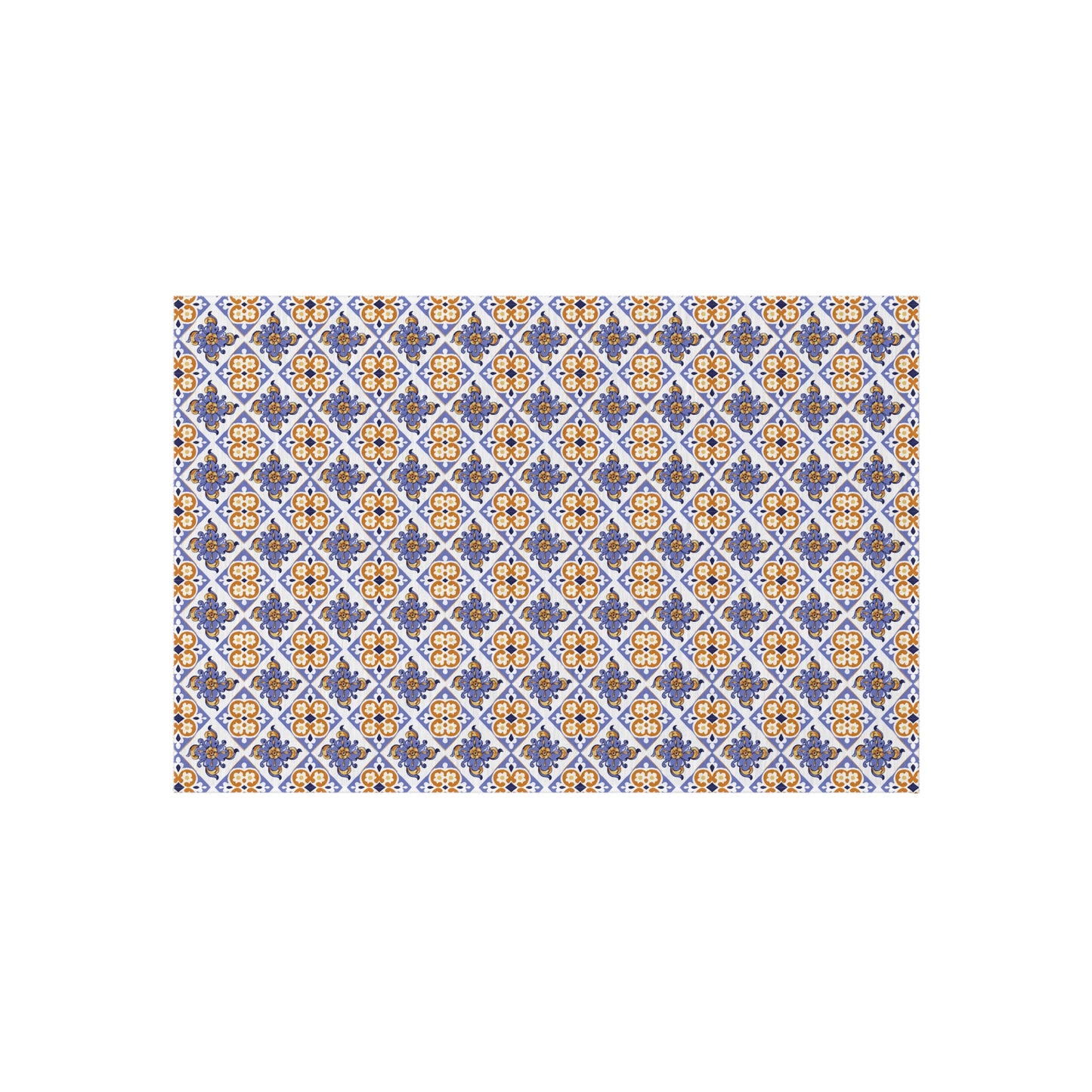 Chenille Print Pattern Outdoor Rug with No-Skid Backing Cozy Outdoor Carpet Patio Decor Gazebo Rug Pool Area Decor Outdoor Kitchen Carpet