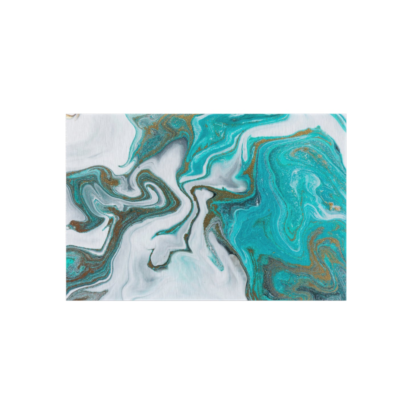 Marble Design Chenille Outdoor Rug with No-Skid Backing Cozy Outdoor Carpet Patio Decor Gazebo Rug Beachy Agate-look Pool Area Rug