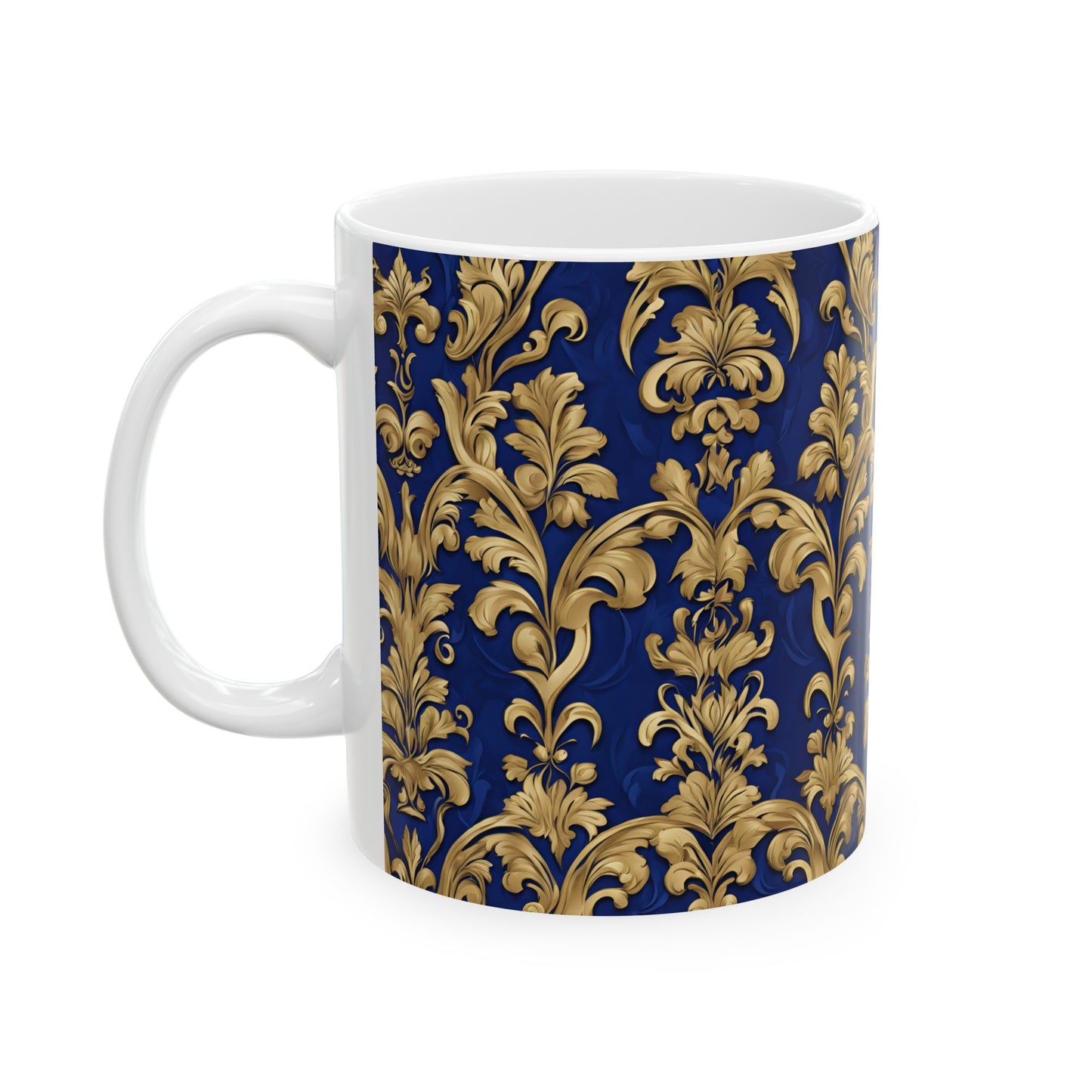 Beautiful Damask Pattern Ceramic Mug, (11oz, 15oz)