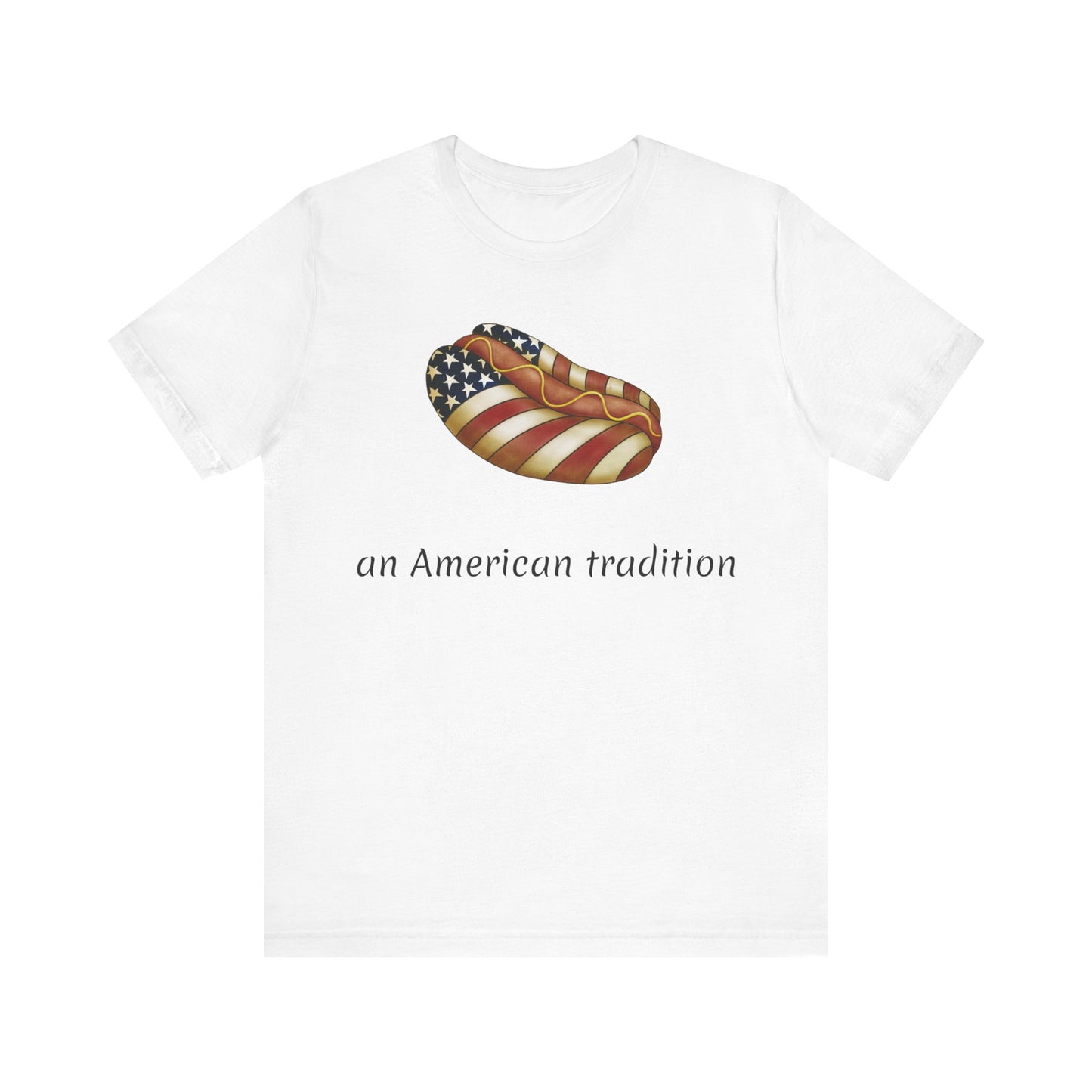 Hot Dog T-shirt | Americana | Funny | Patriotic | Unisex | Flag