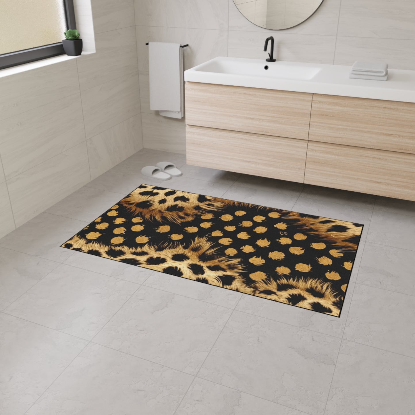 Decorative Heavy Duty Non-Slip Floor Mat Stylish Design Perfect for Entryway Kitchen Décor Garage Rug Coffee Bar Bathroom Floor Door Mat