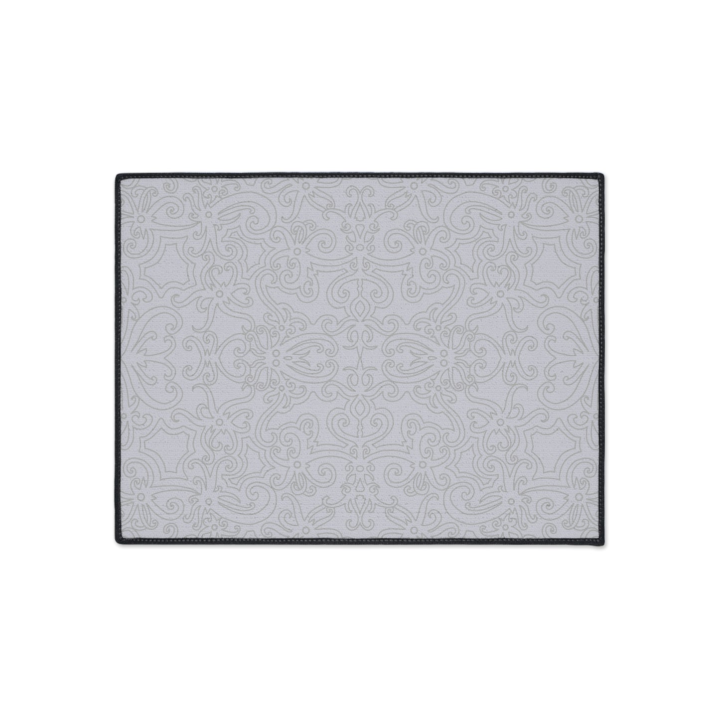 Decorative Heavy Duty Non-Slip Floor Mat Stylish Design Perfect for Entryway Kitchen Light Grey Floral Design Rug Bathroom Mat
