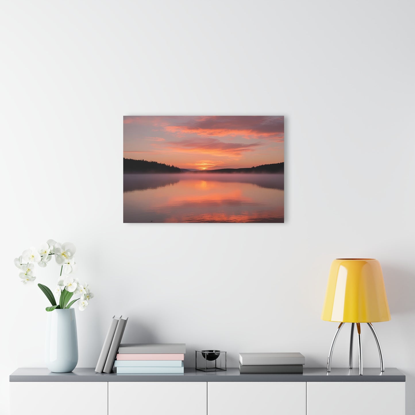 Large Sunrise Sunset Acrylic Print with French Cleat Nature Lover Wall Art Mountain Life Gift Spiritual Zen Artwork Modern Home Decor