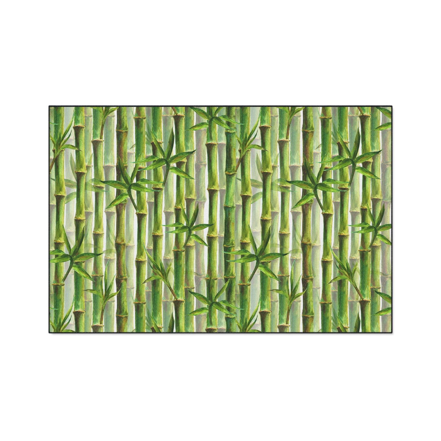 Decorative Heavy Duty Non-Slip Floor Mat Stylish Design Perfect for Entryway Kitchen Décor Beachy Rug Tropical Bamboo-look Bathroom Door Mat