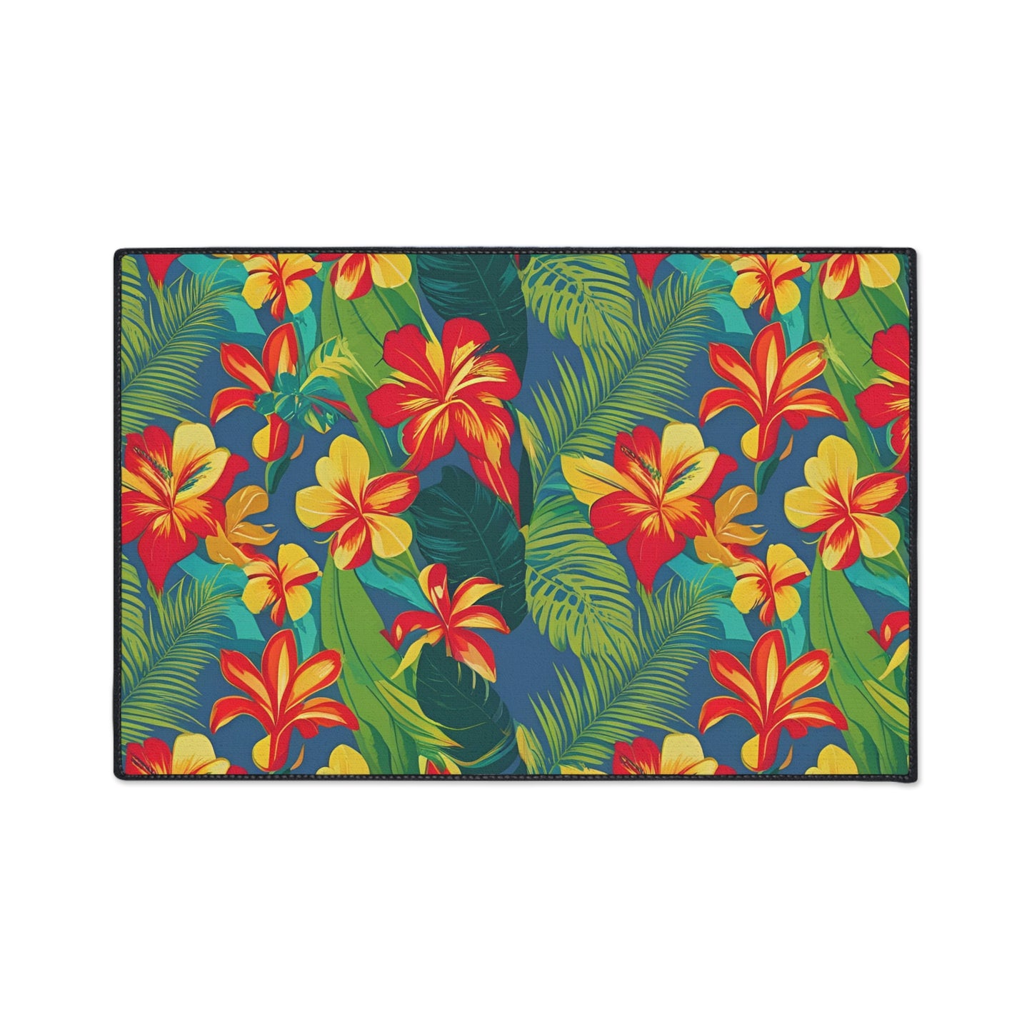 Decorative Heavy Duty Non-Slip Floor Mat Stylish Design Perfect for Entryway Kitchen Décor Garage Rug Tropical Bathroom Floor Door Mat