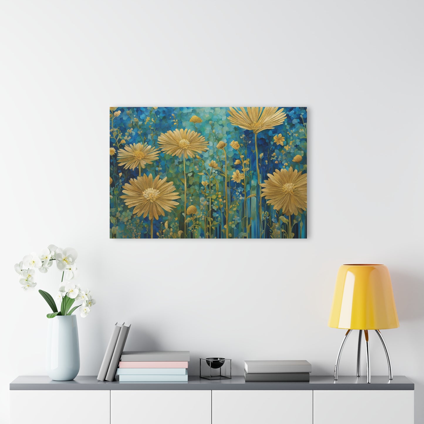 Large Floral Design Acrylic Print with French Cleat Nature Lover Wall Art Flower Lover Gift Outdoors Artwork Modern Garden Home Decor