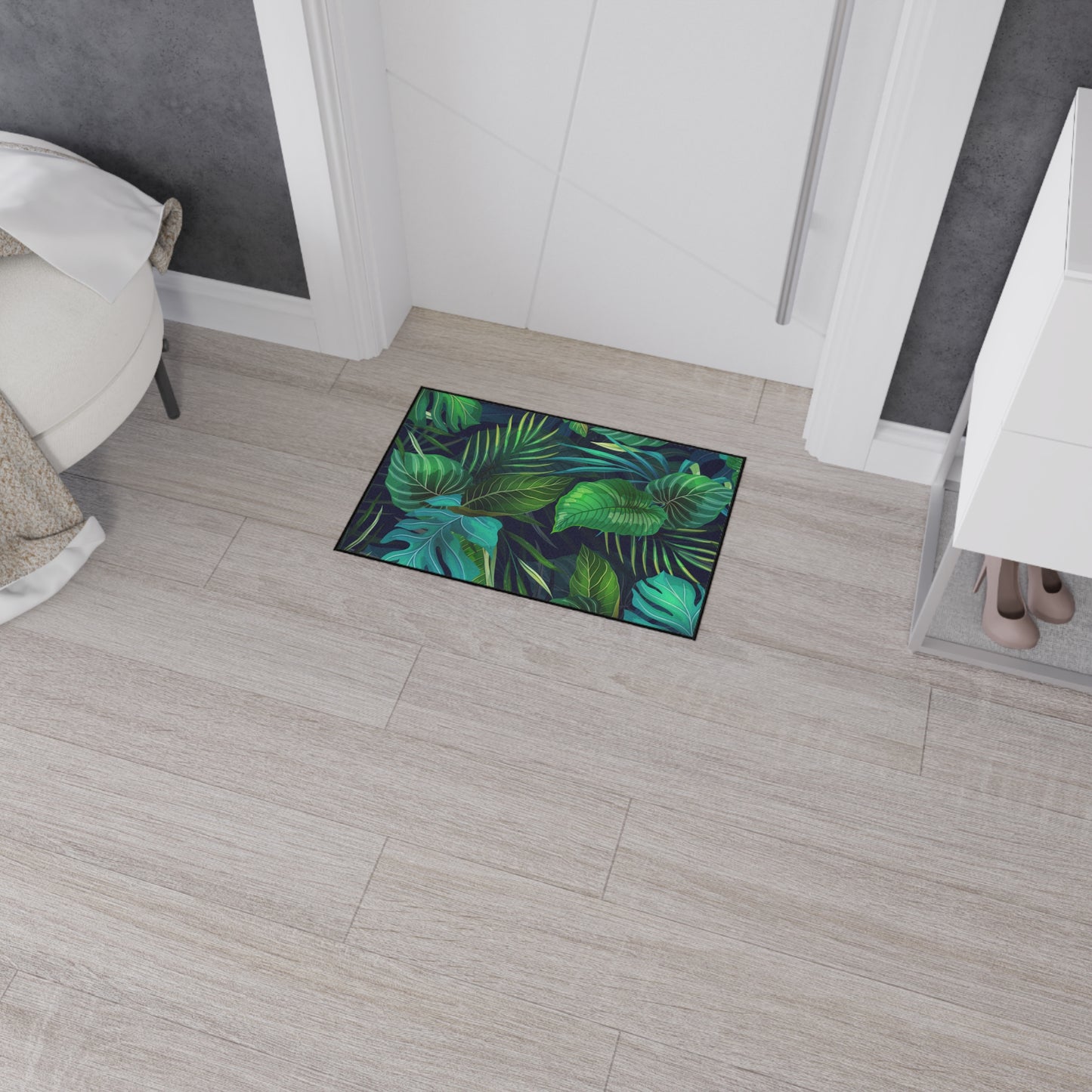 Decorative Heavy Duty Non-Slip Floor Mat Stylish Design Perfect for Entryway Kitchen Décor Beachy Hawaiian Rug Tropical Bathroom Floor