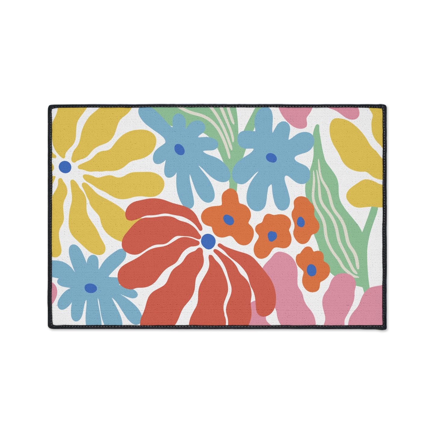 Decorative Heavy Duty Non-Slip Floor Mat Stylish Design Perfect for Entryway Kitchen Décor Garage Rug Coffee Bar Bathroom Floor Door Mat