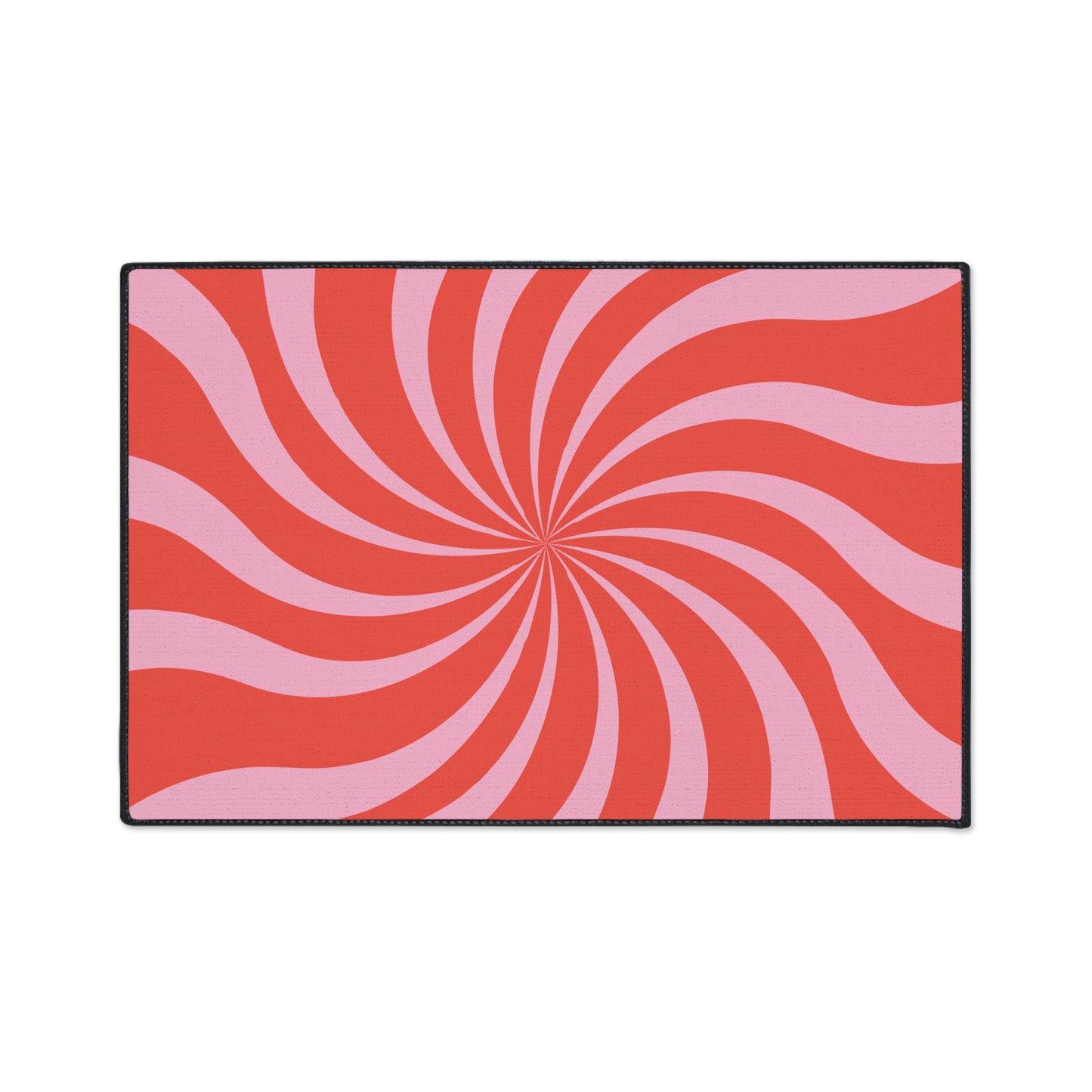 Grovy Retro Decorative Heavy Duty Non-Slip Floor Mat Stylish Design Perfect for Entryway Kitchen Décor Beachy Swirl Design Bathroom Mat