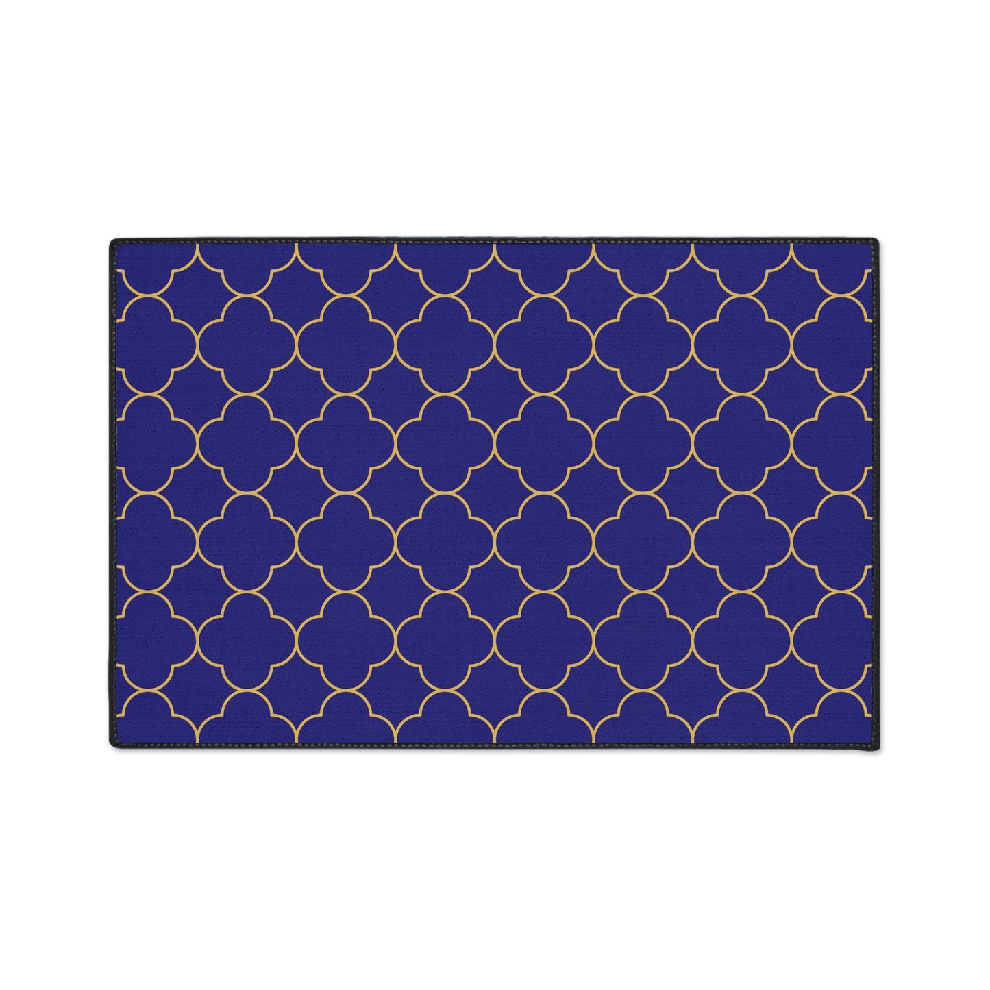 Decorative Heavy Duty Non-Slip Floor Mat Stylish Design Perfect for Entryway Kitchen Décor Blue Geometric Design Blue Rug Bathroom Mat
