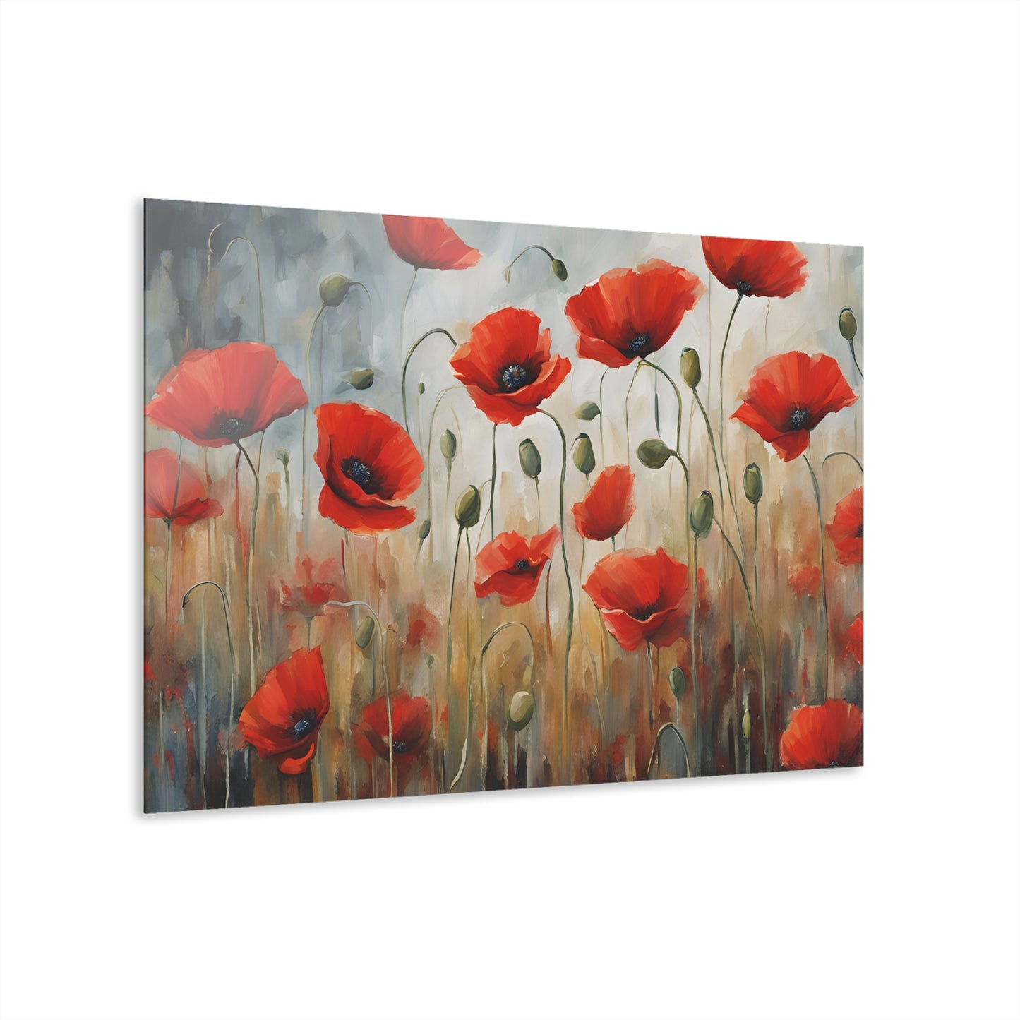 Large Floral Design Acrylic Print with French Cleat Nature Lover Wall Art Flower Lover Gift Outdoors Artwork Modern Garden Home Decor