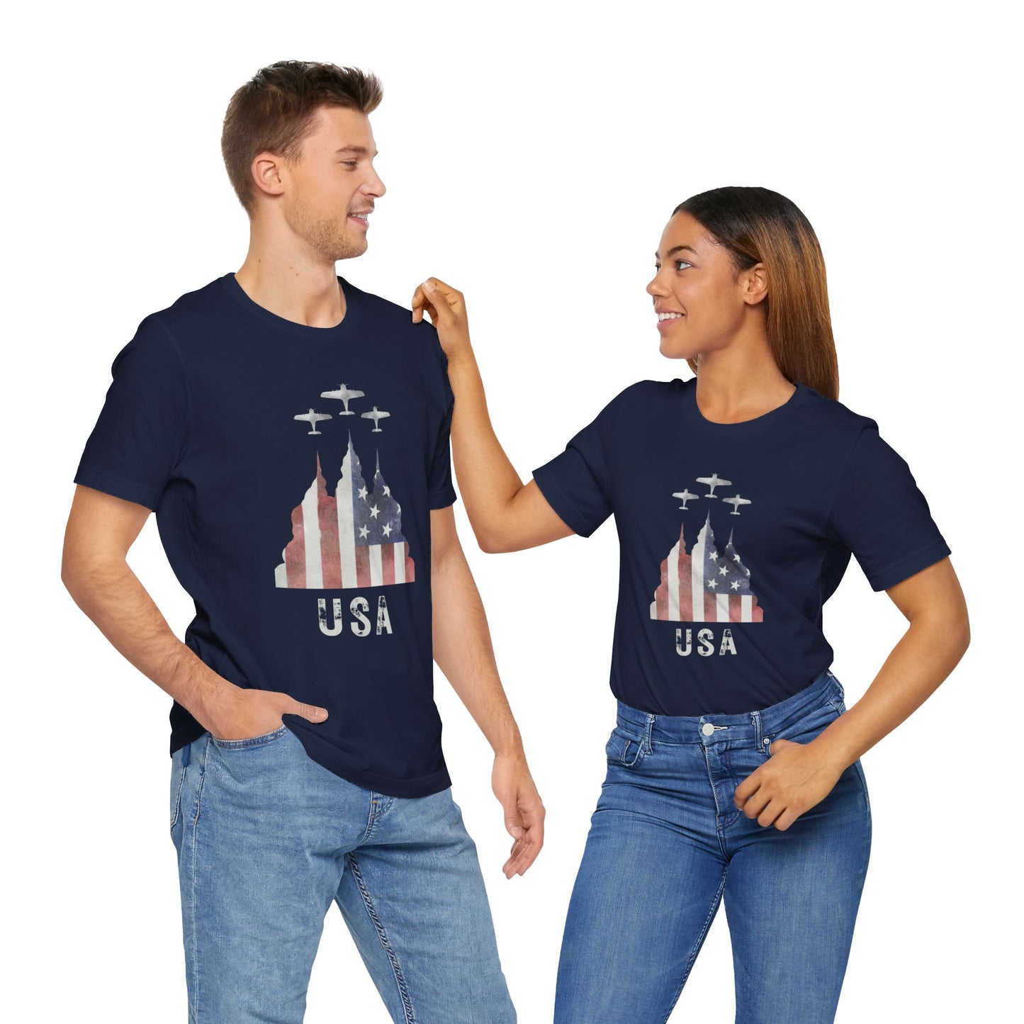 American Flag T-shirt | Americana | Unisex | Memorial Day | 4th of July | Patriotic | USA