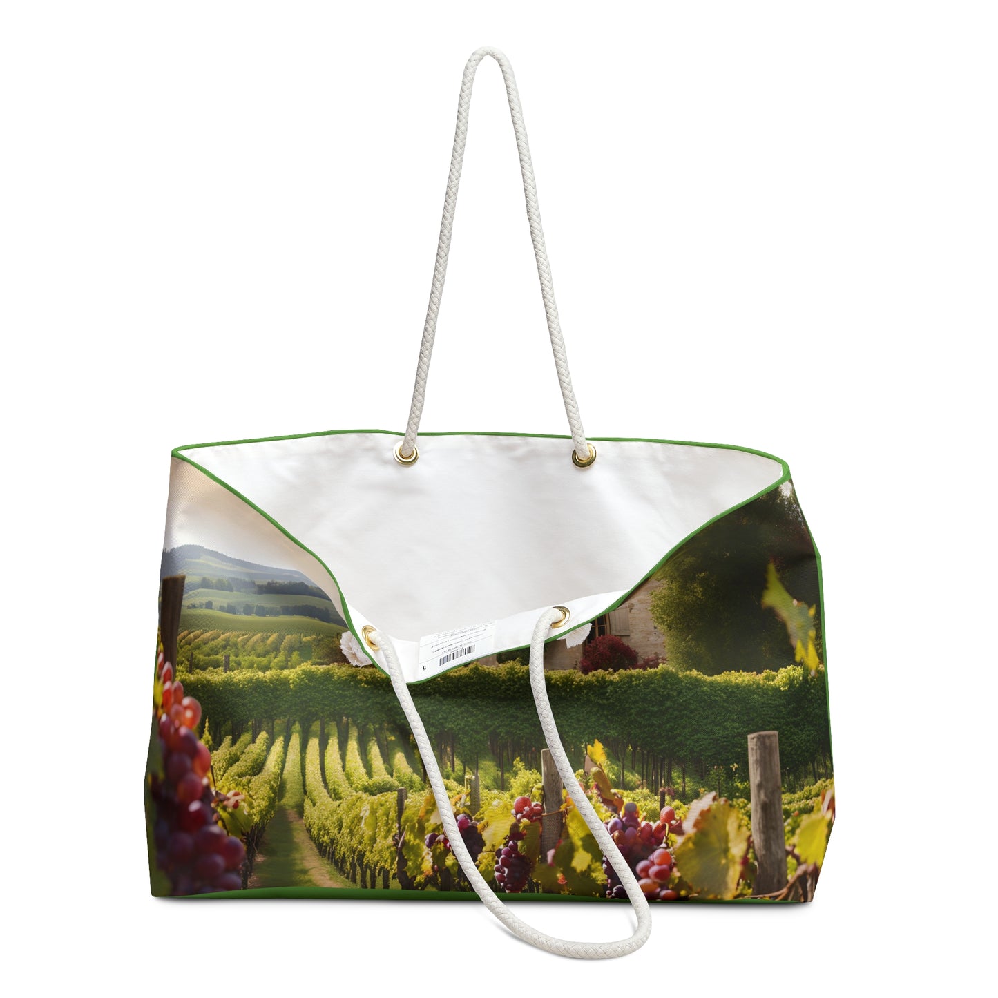 Vineyard Weekender Tote Bag | Beach Bag | Tote Bag | Shopping Bag | Wine Lover Gift |