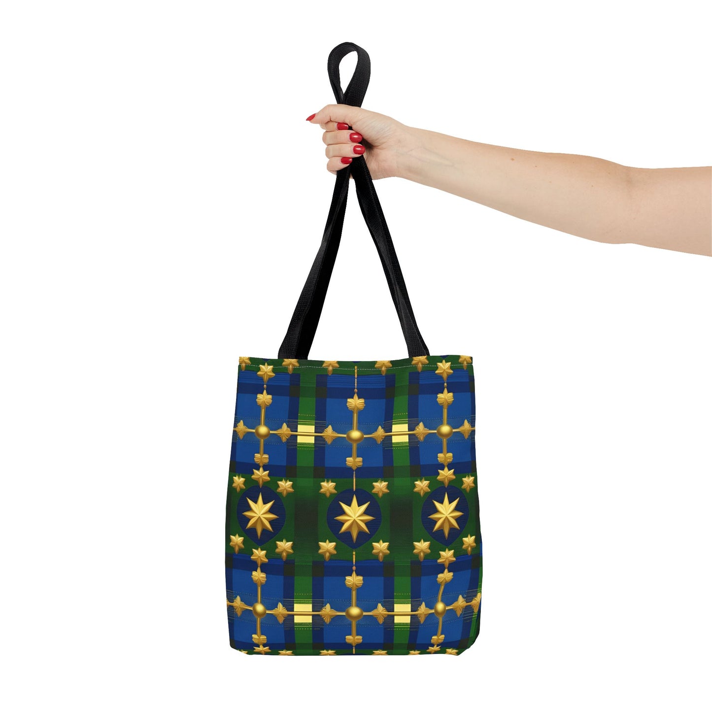 Christmas Tote Bag Holiday Cheer Gift Glam Winter Accessory Reusable Winter Plaid Tartan Shopping Bag Xmas Joy Gift Unisex Bag for Him Her