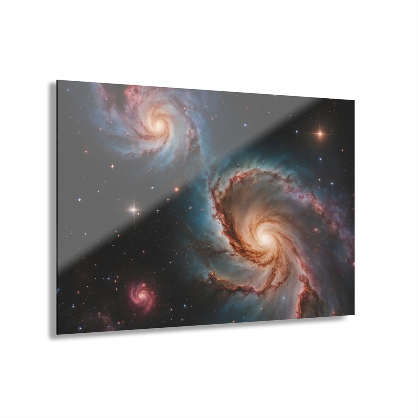 Large Celestial Cosmic Galaxy Acrylic Print with French Cleat Nature Wall Art Sci-Fi Space Traveler Artwork Modern Outerspace Home Decor