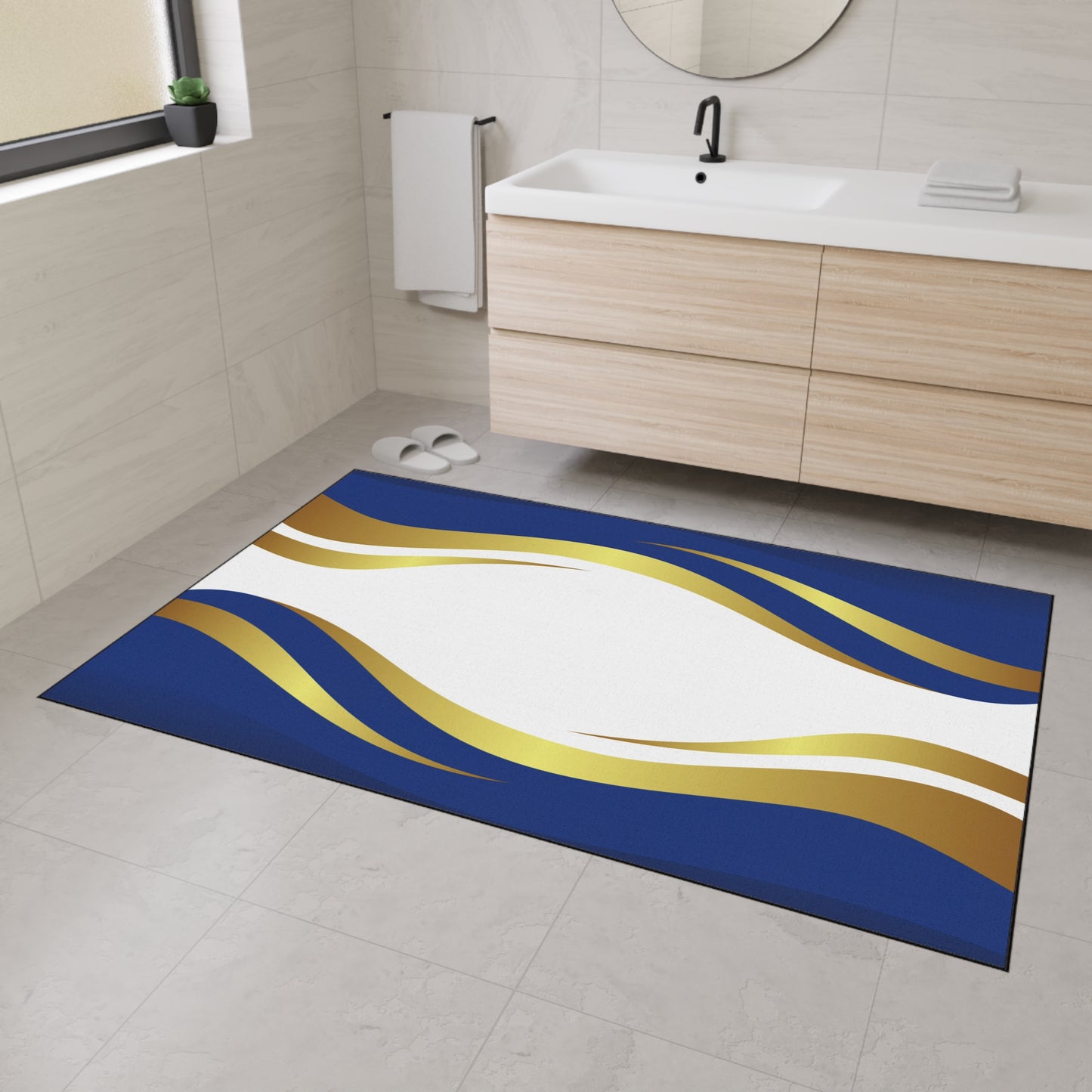 Decorative Heavy Duty Non-Slip Floor Mat Stylish Design Perfect for Entryway Kitchen Décor Garage Rug Coffee Bar Bathroom Floor Door Mat