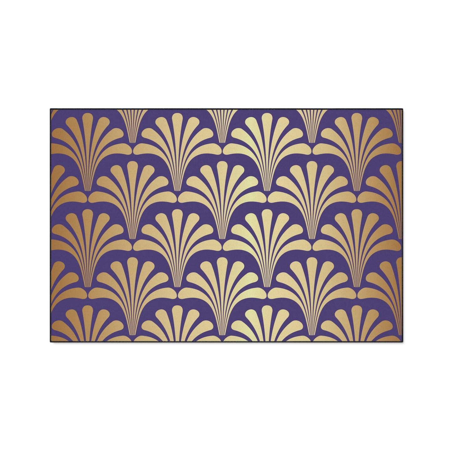 Decorative Heavy Duty Non-Slip Floor Mat Stylish Design Perfect for Entryway Kitchen Décor Purple Geometric Floral Design Rug Bathroom Mat