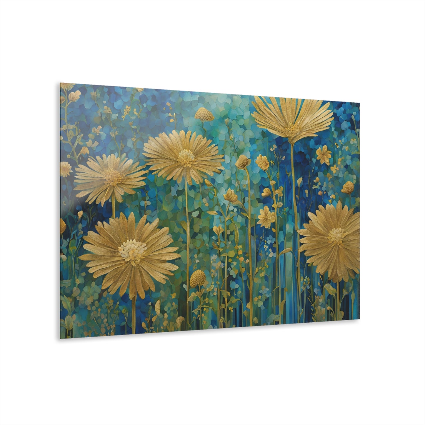 Large Floral Design Acrylic Print with French Cleat Nature Lover Wall Art Flower Lover Gift Outdoors Artwork Modern Garden Home Decor