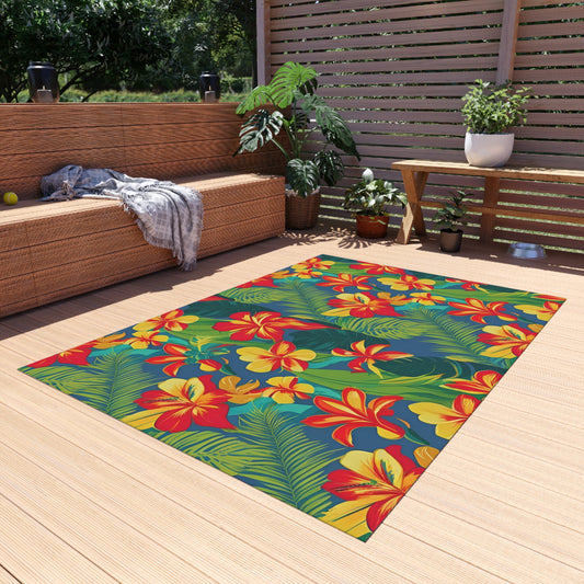 Chenille Outdoor Rug with No-Skid Backing Cozy Outdoor Carpet Patio Decor Gazebo Tropical Rug Pool Area Decor Outdoor Kitchen Carpet