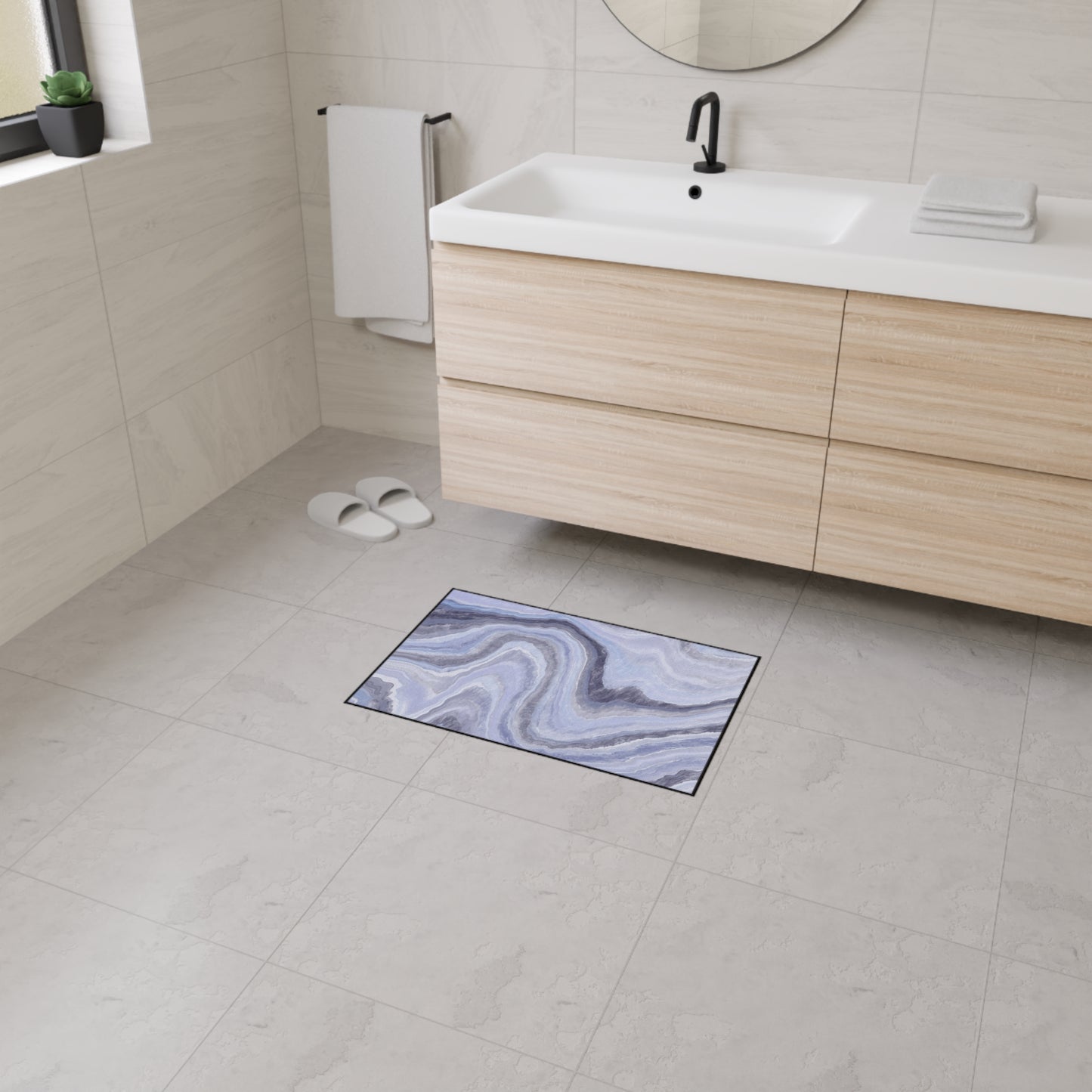 Decorative Heavy Duty Non-Slip Floor Mat Stylish Design Perfect for Entryway Kitchen Décor Garage Rug Coffee Bar Bathroom Floor Door Mat