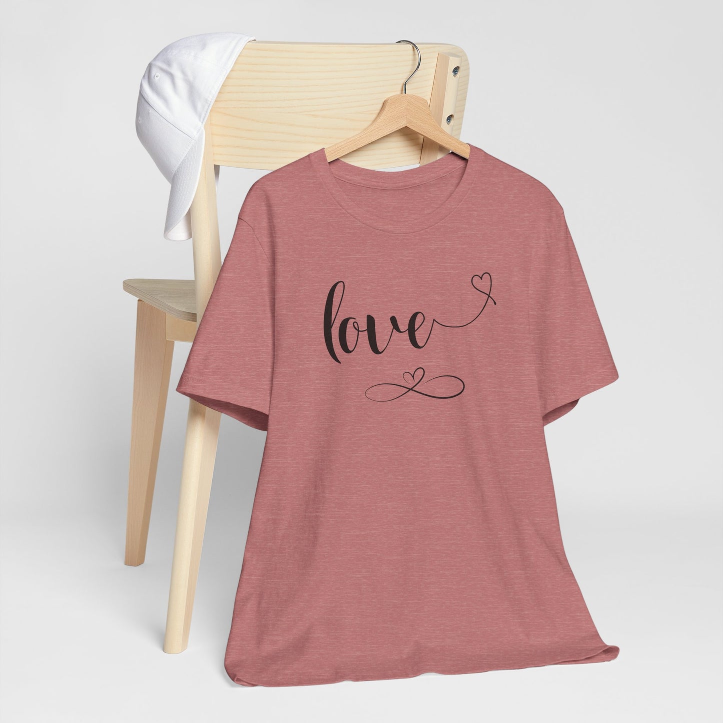 Love T-shirt | Unisex Gift for Her | Gift for Mom Wife Sister | Heart T-Shirt |