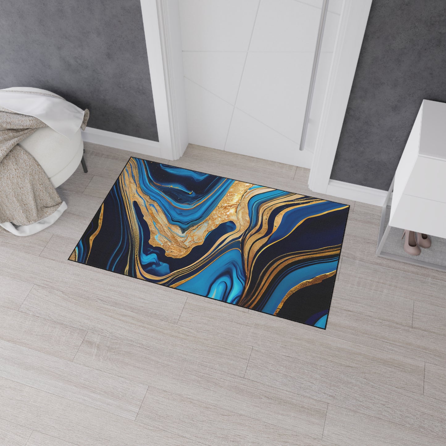 Decorative Heavy Duty Non-Slip Floor Mat Stylish Design Perfect for Entryway Kitchen Décor Garage Rug Coffee Bar Bathroom Floor Door Mat