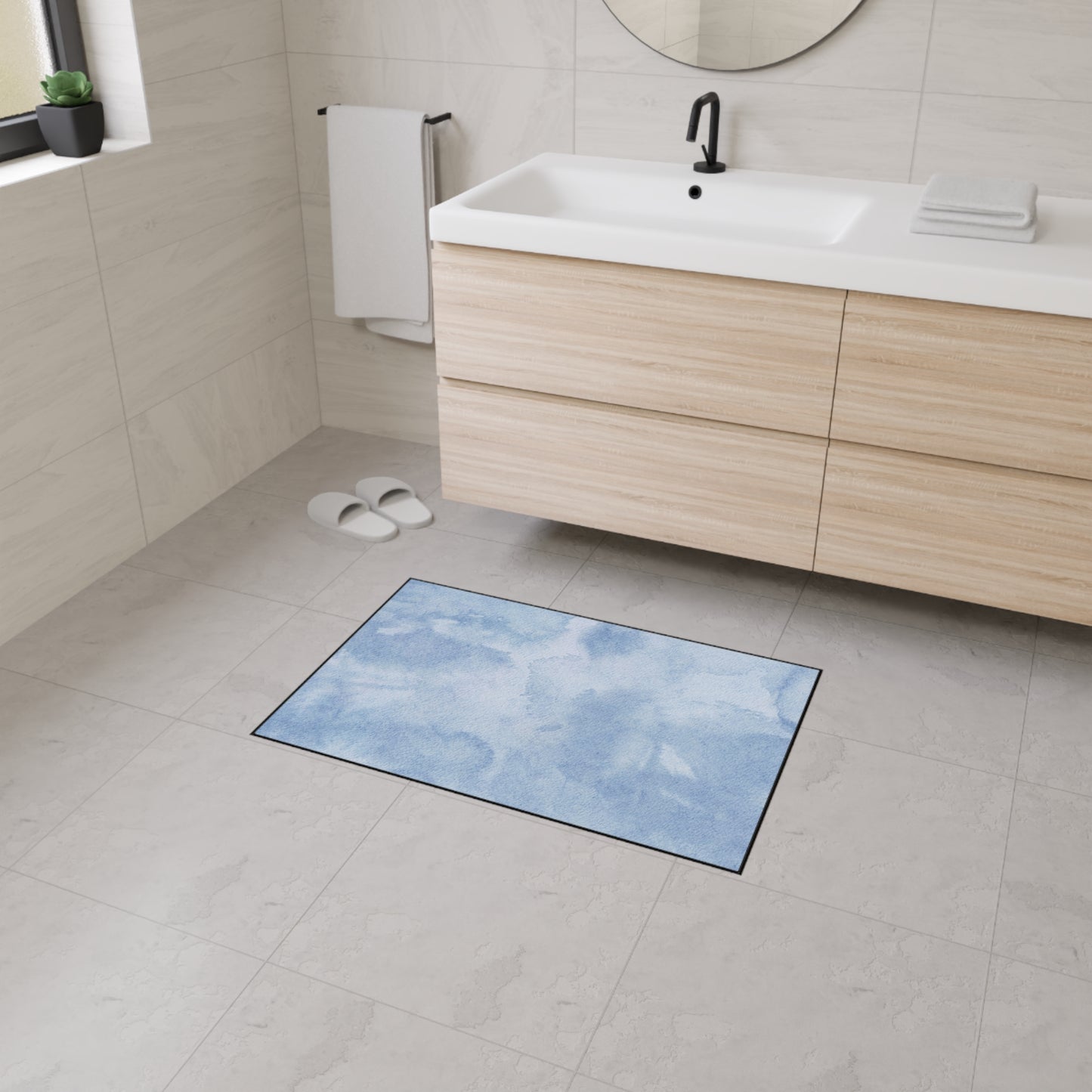 Decorative Heavy Duty Non-Slip Floor Mat Stylish Design Perfect for Entryway Kitchen Décor Garage Rug Coffee Bar Bathroom Floor Door Mat