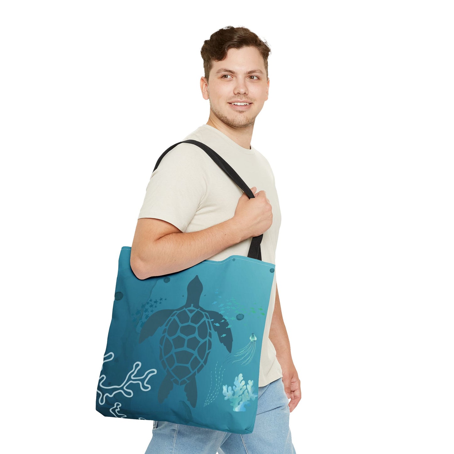 Sea Turtle Tote Bag | Carryall | Grocery Bag | Shopping Bag | Oceanic | Aquatic | Underwater |