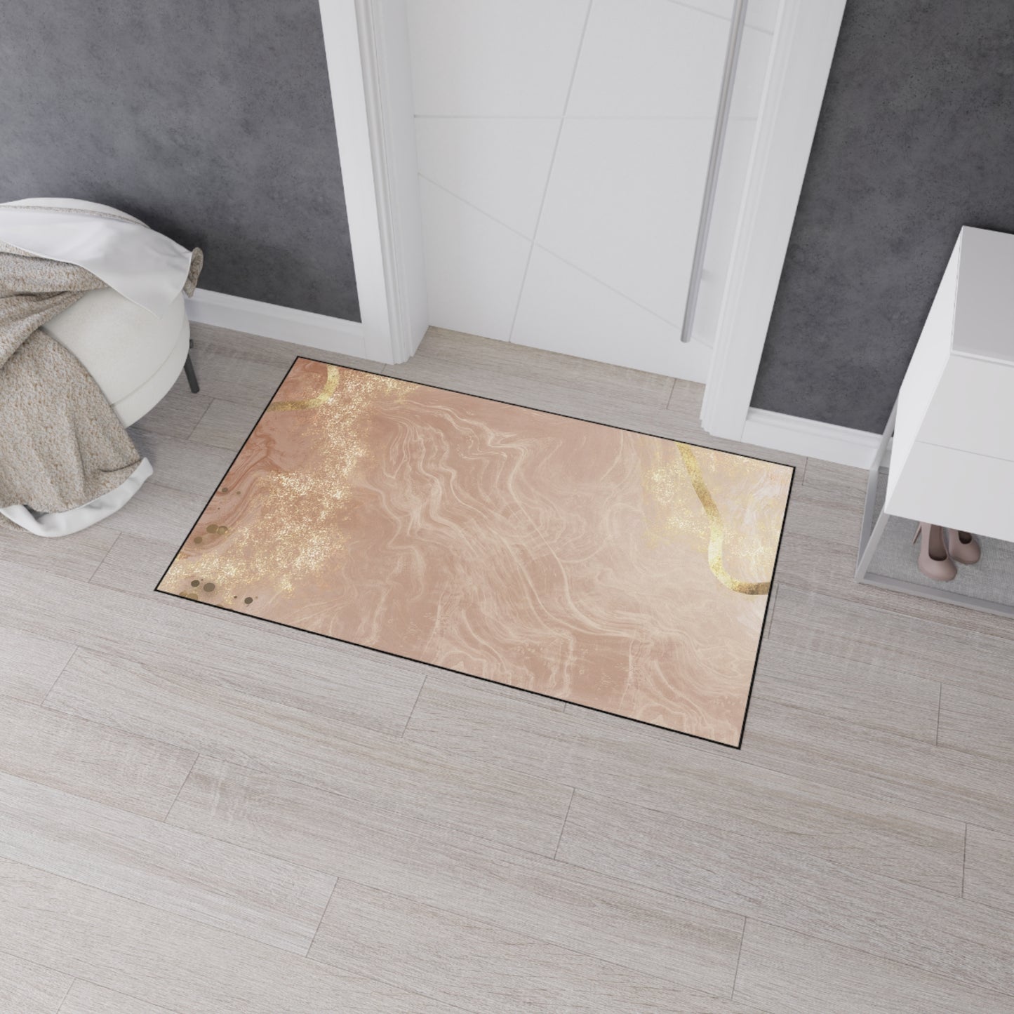 Decorative Heavy Duty Non-Slip Floor Mat Stylish Design Perfect for Entryway Kitchen Décor Garage Rug Coffee Bar Bathroom Floor Door Mat