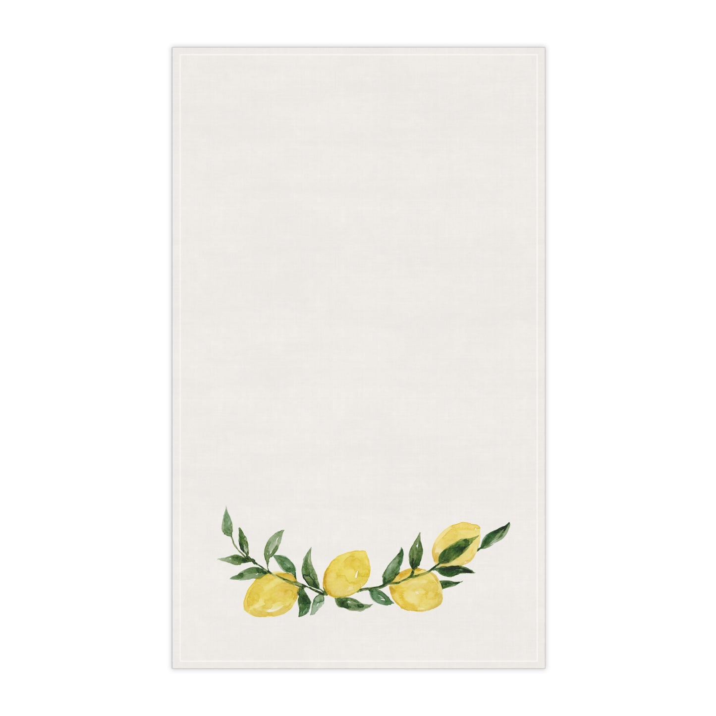 Lemons Floral Pastel Kitchen Tea Towel Durable Hand Towel Gift for Flower Lover Whimsical Home Decor Decorative Kitchen Cotton Twill