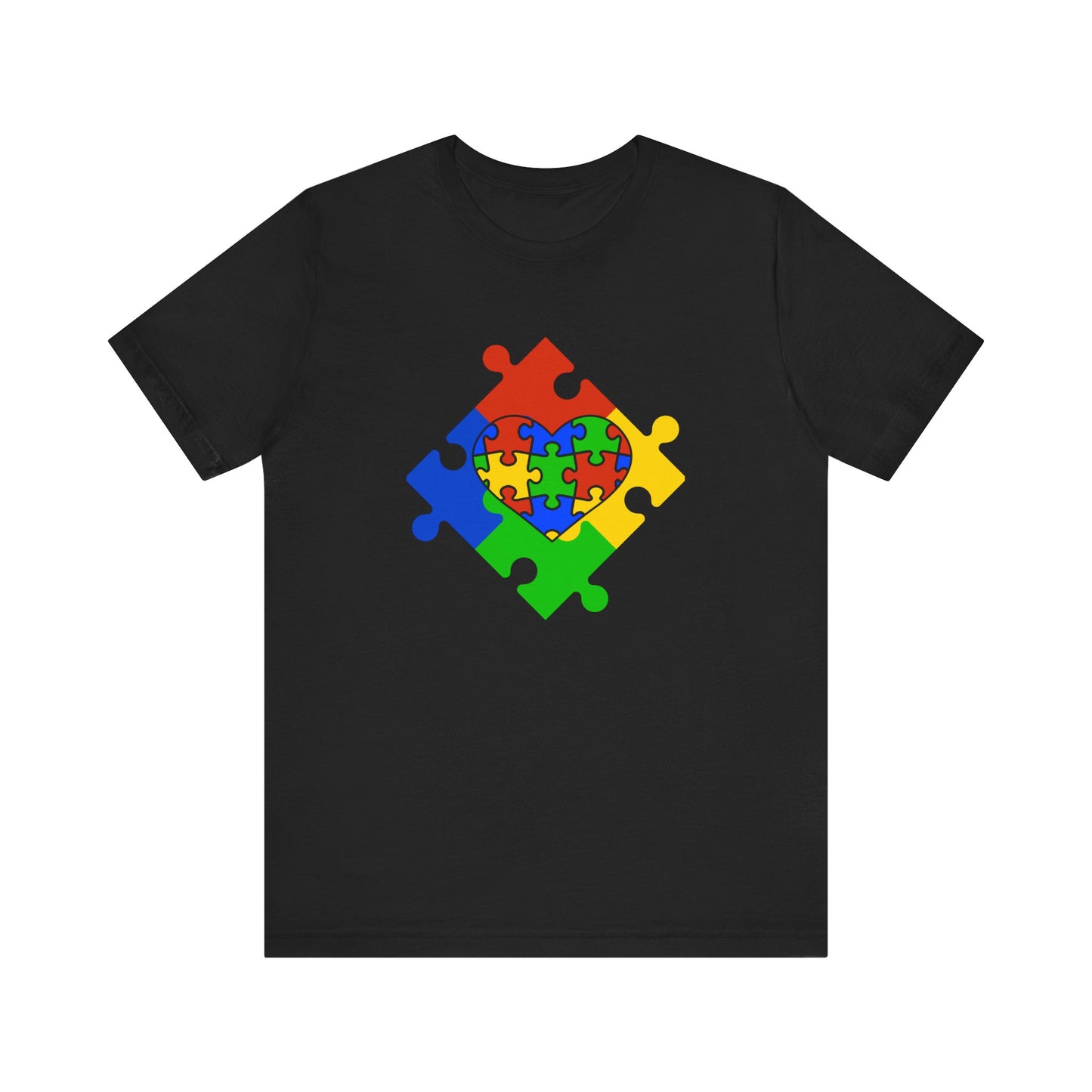 Autism Spectrum Awareness and Love T-Shirt Gift for Teacher Christmas Present Unique Special Needs Gift Unisex Jersey Short Sleeve Tee