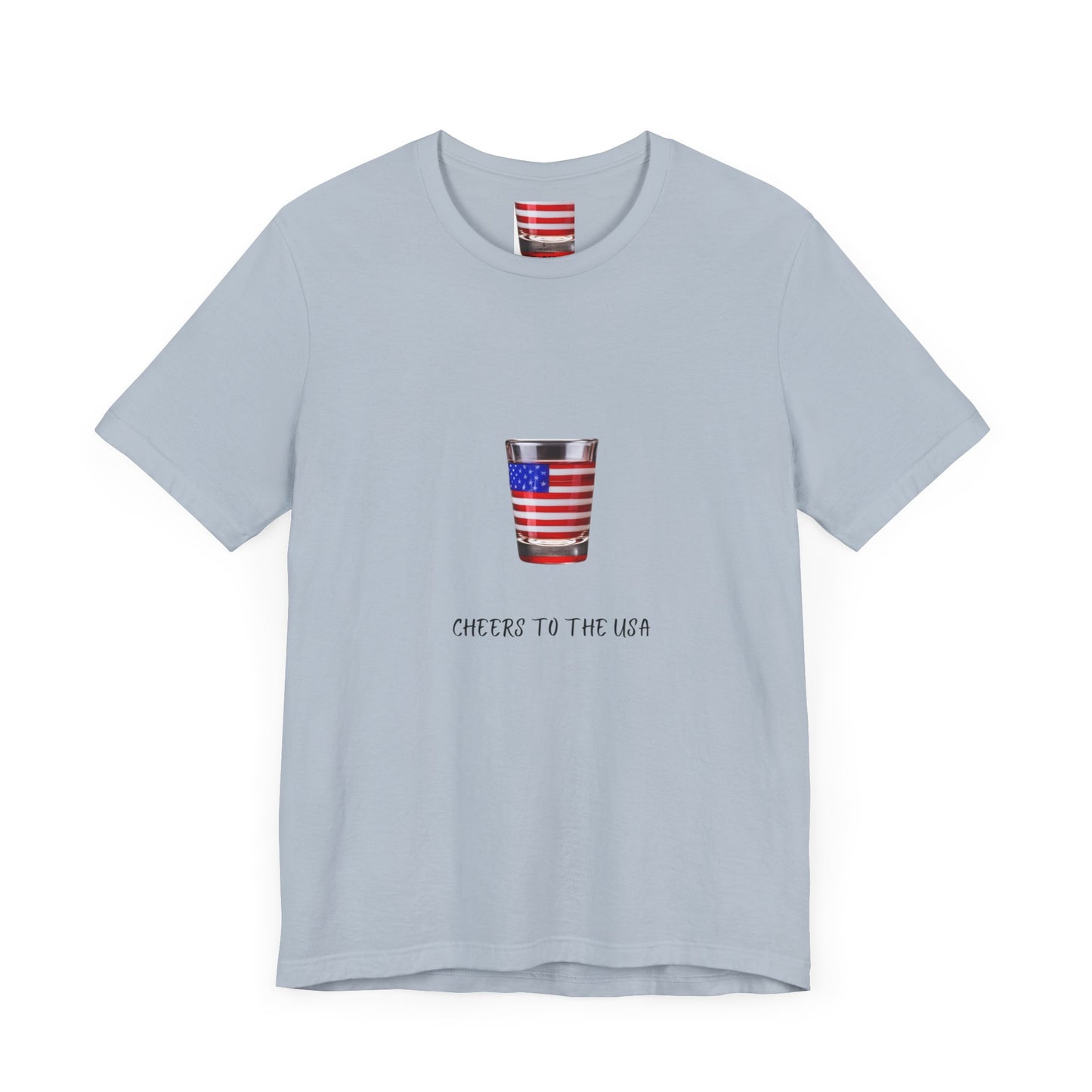 Cheers to USA T-shirt | Patriotic | USA | Wine Lovers | Unisex