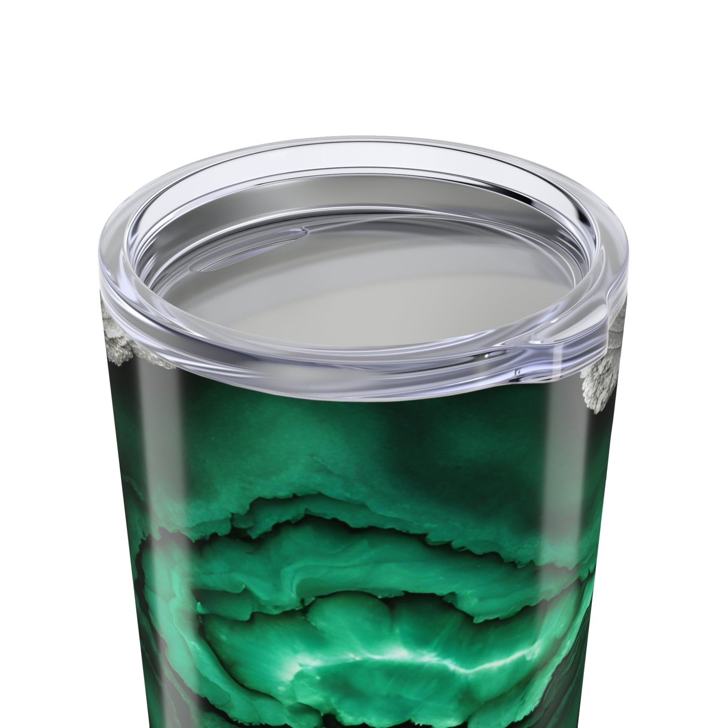 Green Amethyst Crystal Geode Design 20 oz Tumbler Nature Lover Gift Geology Rock Lover Insulated Stainless Hot or Cold Tumbler