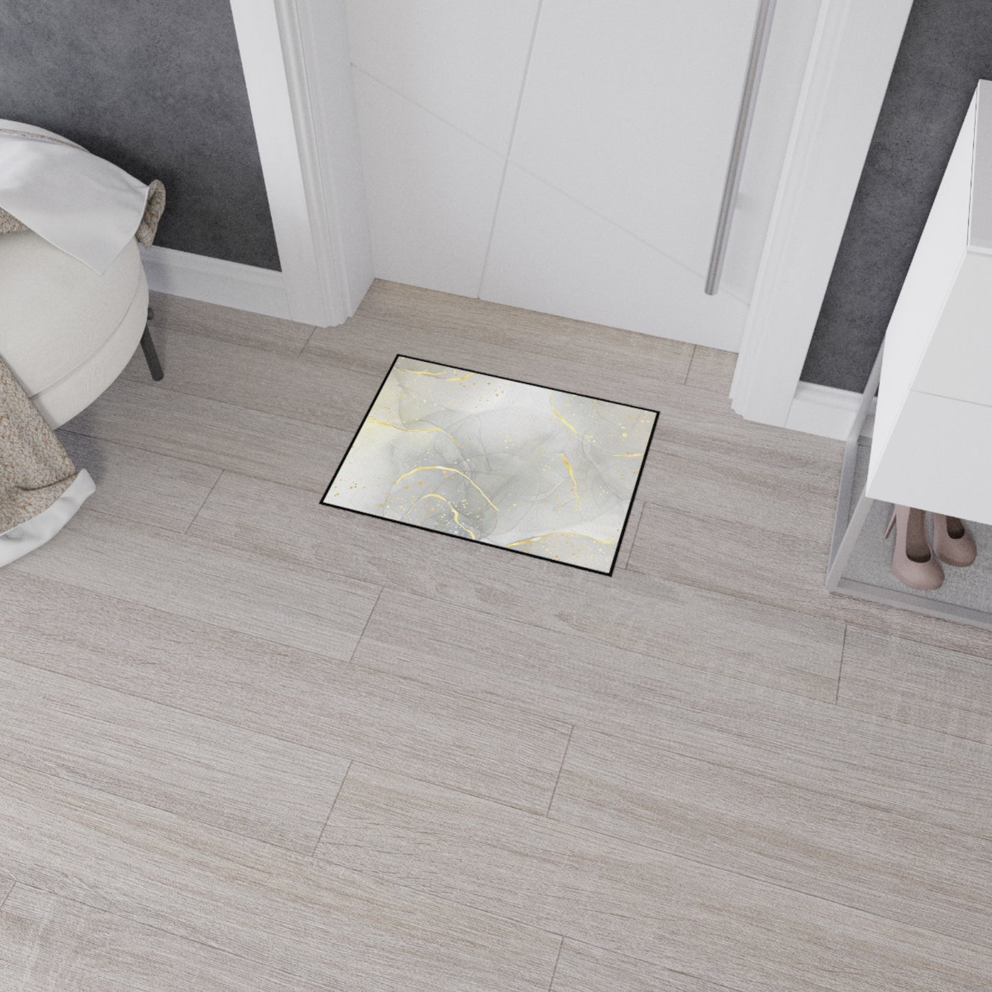 Decorative Heavy Duty Non-Slip Floor Mat Stylish Design Perfect for Entryway Kitchen Décor Garage Rug Coffee Bar Bathroom Floor Door Mat