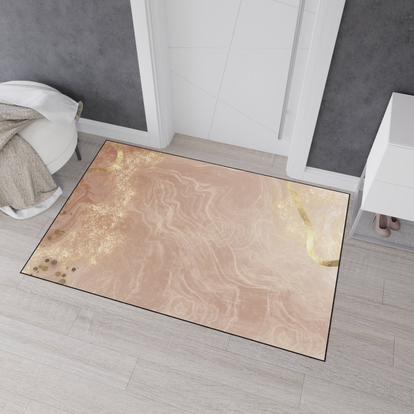 Decorative Heavy Duty Non-Slip Floor Mat Stylish Design Perfect for Entryway Kitchen Décor Garage Rug Coffee Bar Bathroom Floor Door Mat