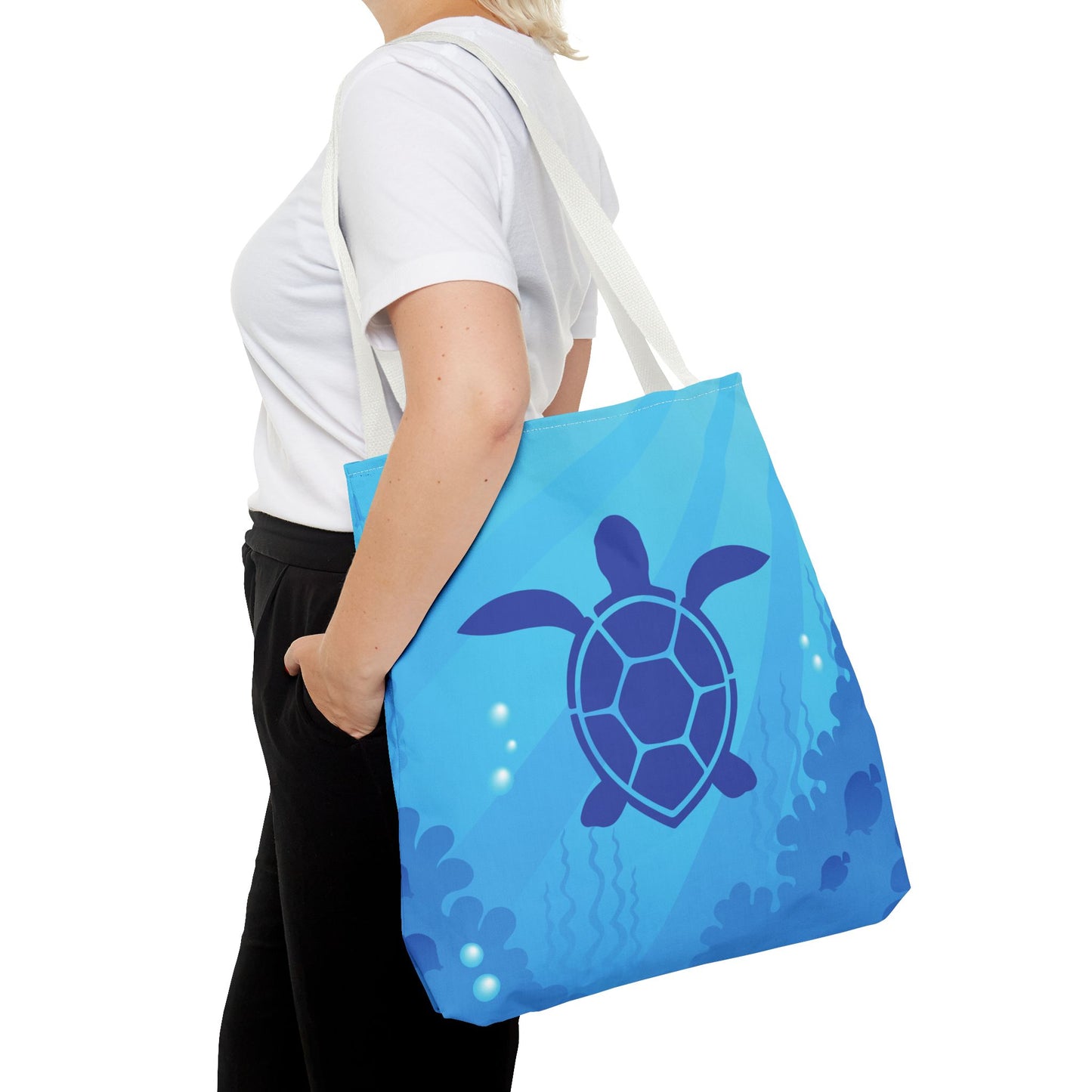 Sea Turtle Tote Bag | Carryall | Grocery Bag | Shopping Bag | Oceanic | Aquatic | Underwater |