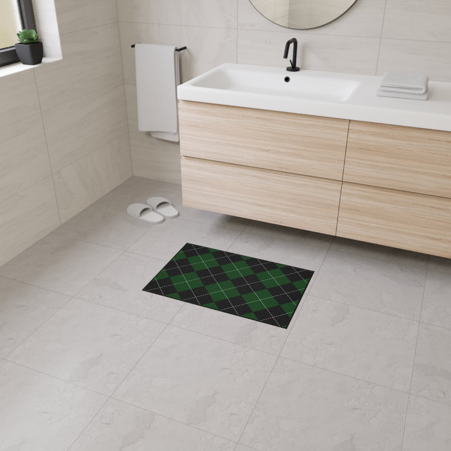 Decorative Heavy Duty Non-Slip Floor Mat Stylish Design Perfect for Entryway Kitchen Décor Garage Rug Coffee Bar Bathroom Floor Door Mat