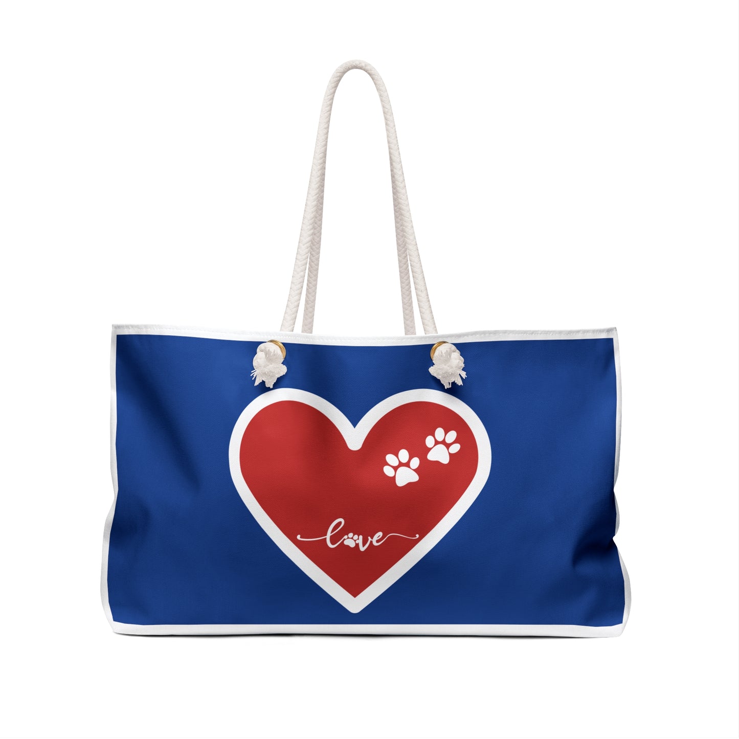 Dog and Cat Lover Weekender Bag | Pet Lover Gift | Dog Parent | Cat Parent | Beach Bag | Tote Bag |