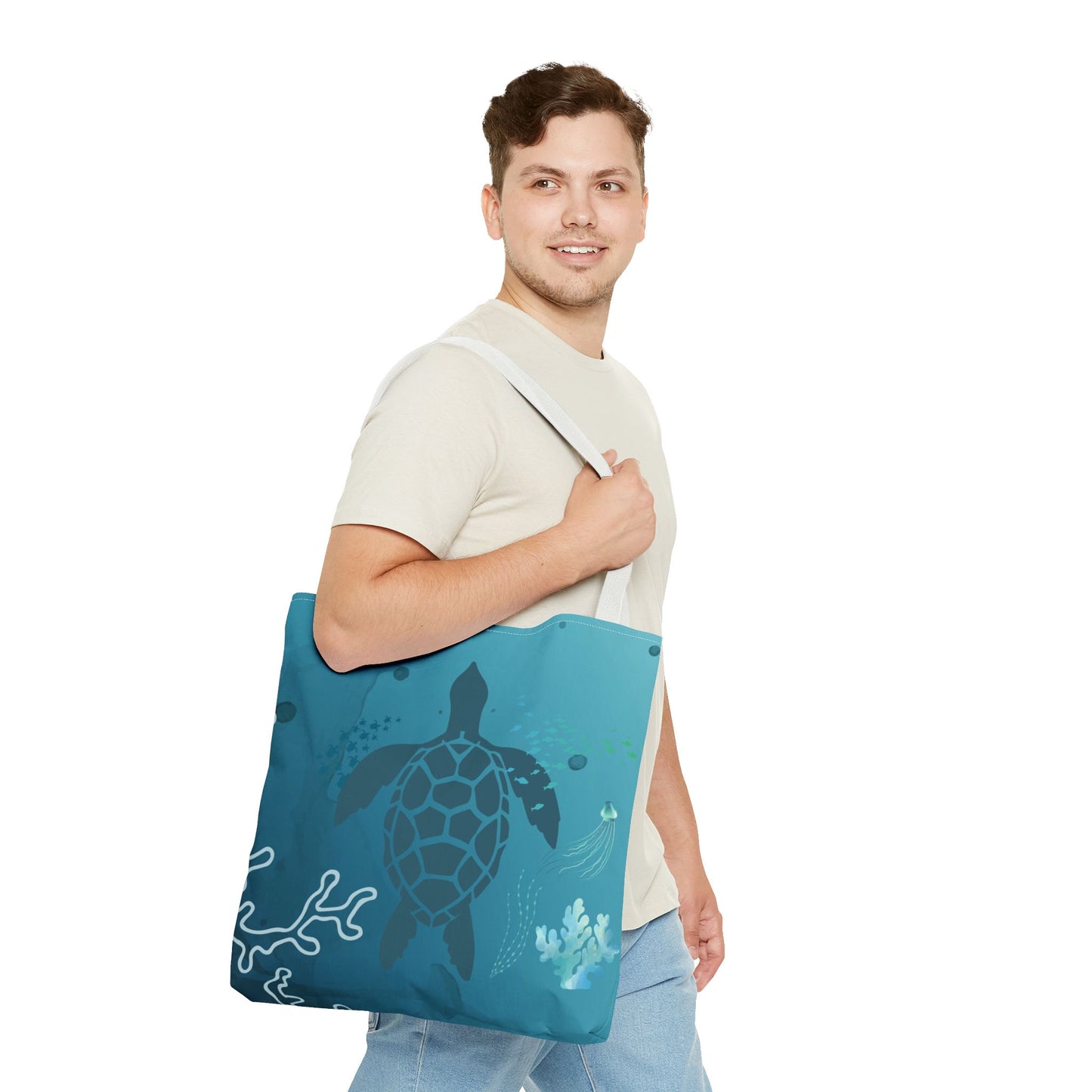 Sea Turtle Tote Bag | Carryall | Grocery Bag | Shopping Bag | Oceanic | Aquatic | Underwater |