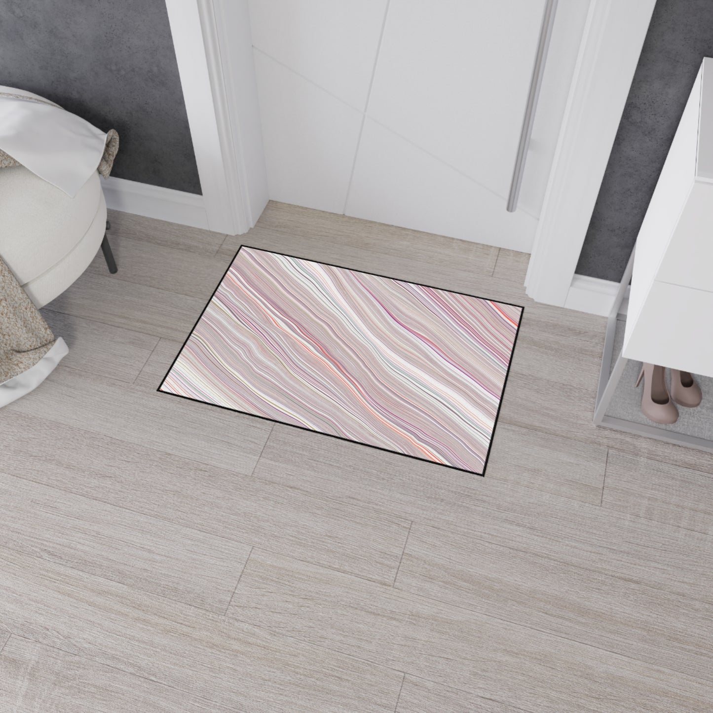 Decorative Heavy Duty Non-Slip Floor Mat Stylish Design Perfect for Entryway Kitchen Décor Garage Rug Coffee Bar Bathroom Floor Door Mat