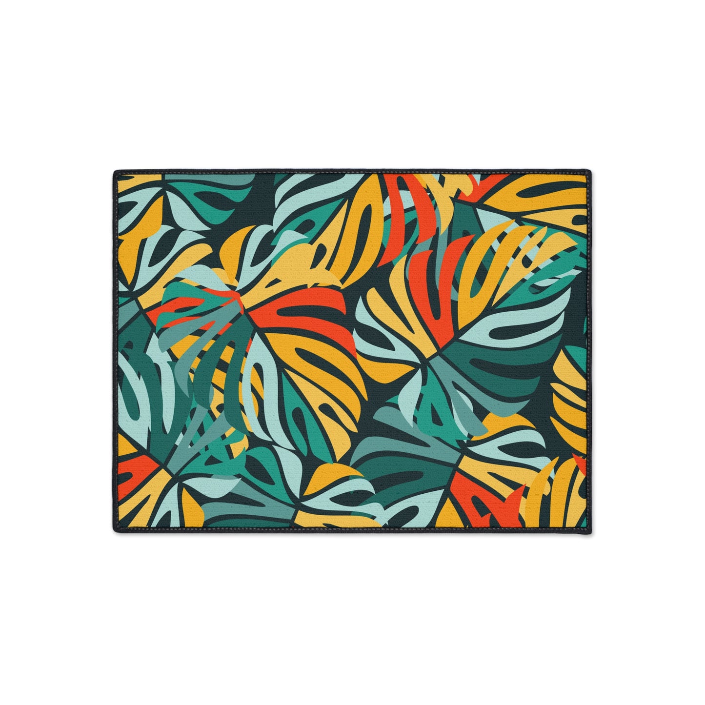 Decorative Heavy Duty Non-Slip Floor Mat Stylish Design Perfect for Entryway Kitchen Décor Beachy Hawaiian Rug Tropical Bathroom Floor