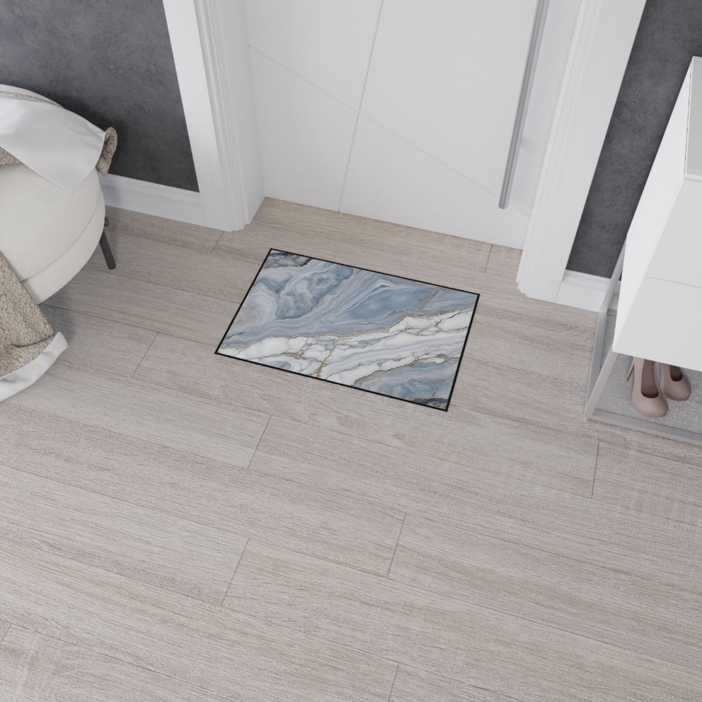 Decorative Heavy Duty Non-Slip Floor Mat Stylish Design Perfect for Entryway Kitchen Décor Garage Rug Coffee Bar Bathroom Floor Door Mat