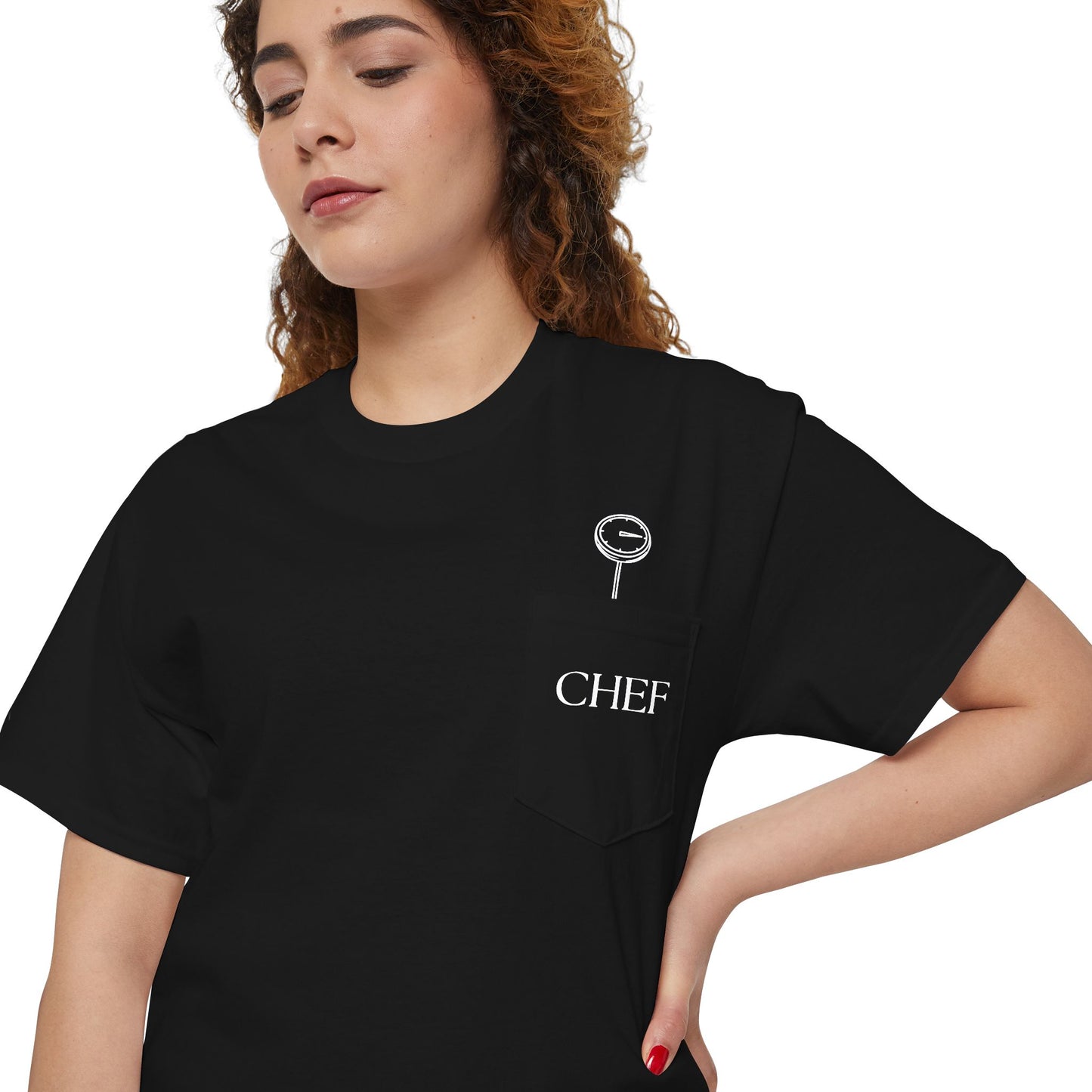 Comfort Colors Thermometer Pocket Chef T-Shirt Unique Foodie Gift for Cooks Restaurant Kitchen Staff Shirt Home Cook Gift