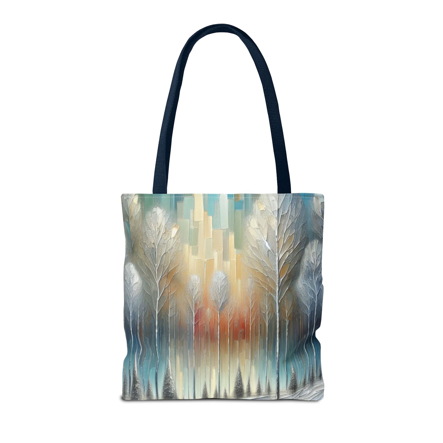 Modern Art Christmas Tote Bag Holiday Cheer Gift Glam Winter Accessory Reusable Winter Tree Shopping Bag Xmas Joy Unisex Bag for Him Her