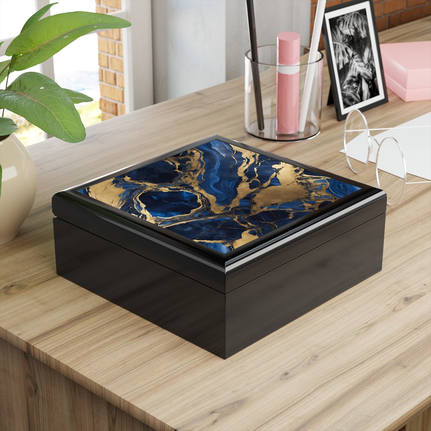 Unique Jewelry Box Trinket Box Bedroom Dresser Decor Vanity Gift Box - 3 colors to choose from