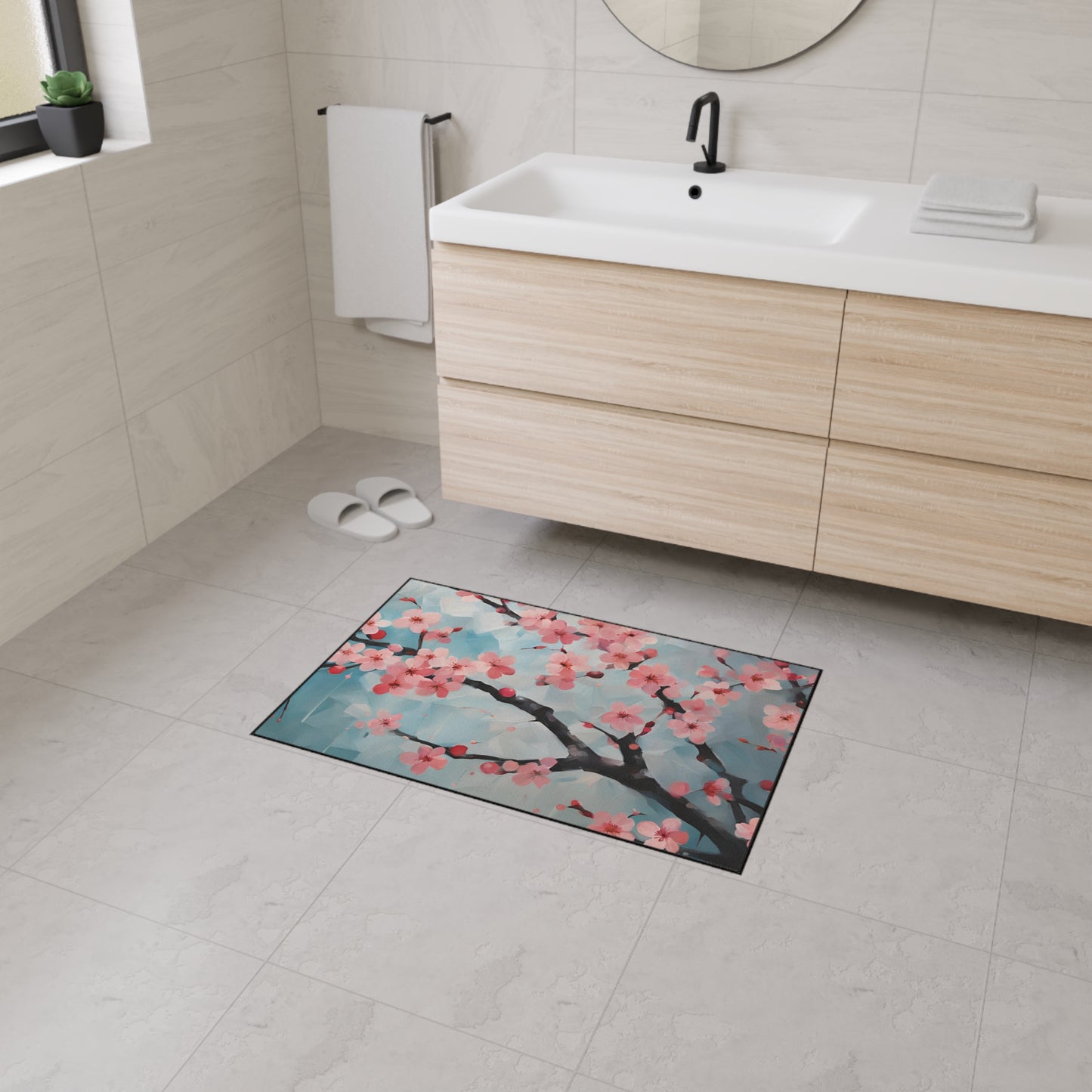 Decorative Heavy Duty Non-Slip Floor Mat Stylish Design Perfect for Entryway Kitchen Décor Garage Rug Coffee Bar Bathroom Floor Door Mat