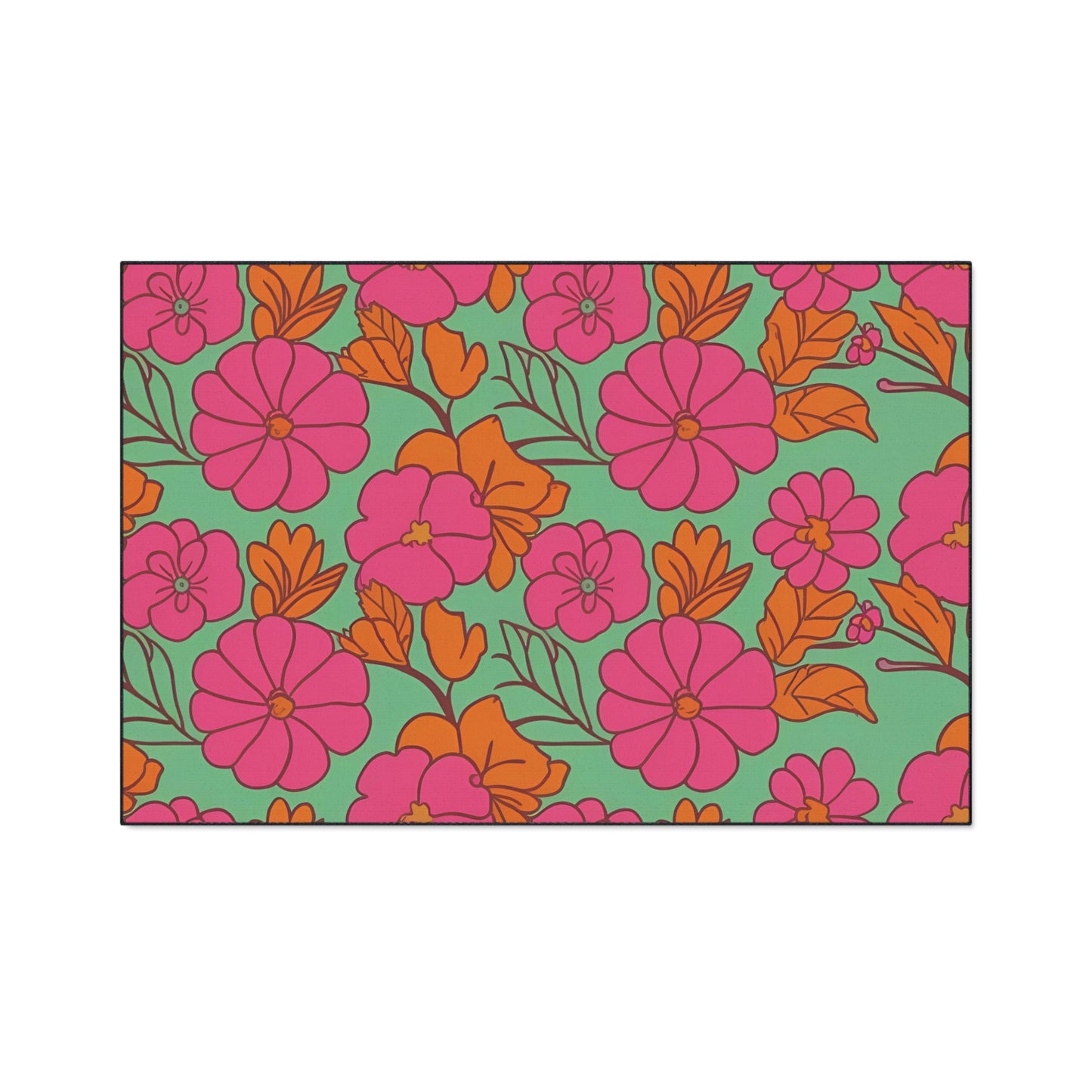 Decorative Heavy Duty Non-Slip Floor Mat Stylish Design Perfect for Entryway Kitchen Décor Garage Rug Tropical Bathroom Floor Door Mat
