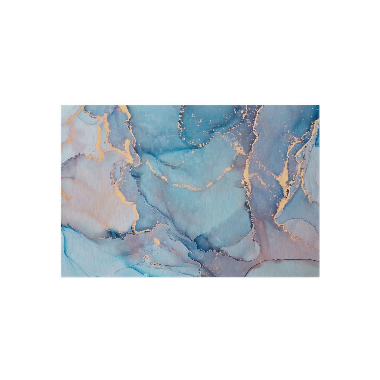 Marble Design Chenille Outdoor Rug with No-Skid Backing Cozy Outdoor Carpet Patio Decor Gazebo Rug Beachy Agate-look Pool Area Rug